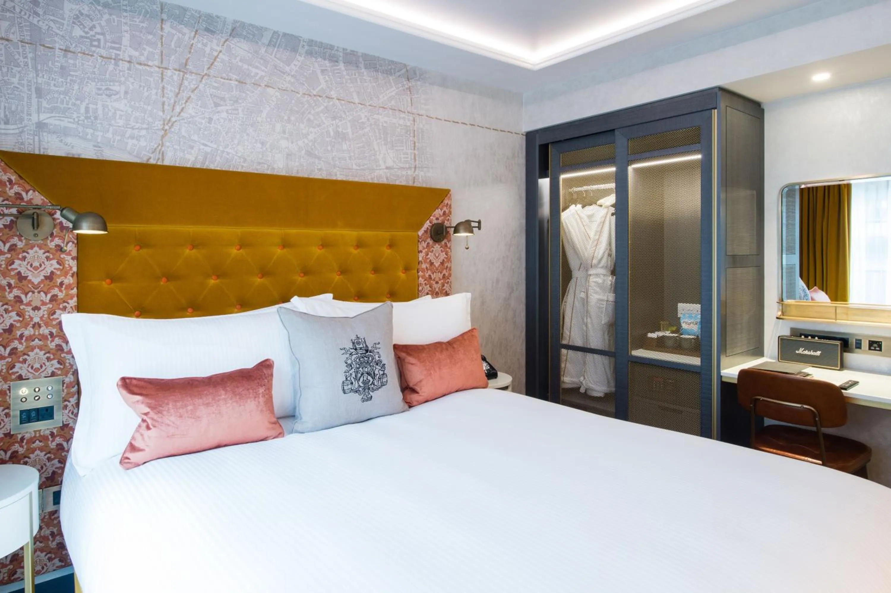 Decorative detail, Bed in Vintry & Mercer Hotel - Small Luxury Hotels of the World