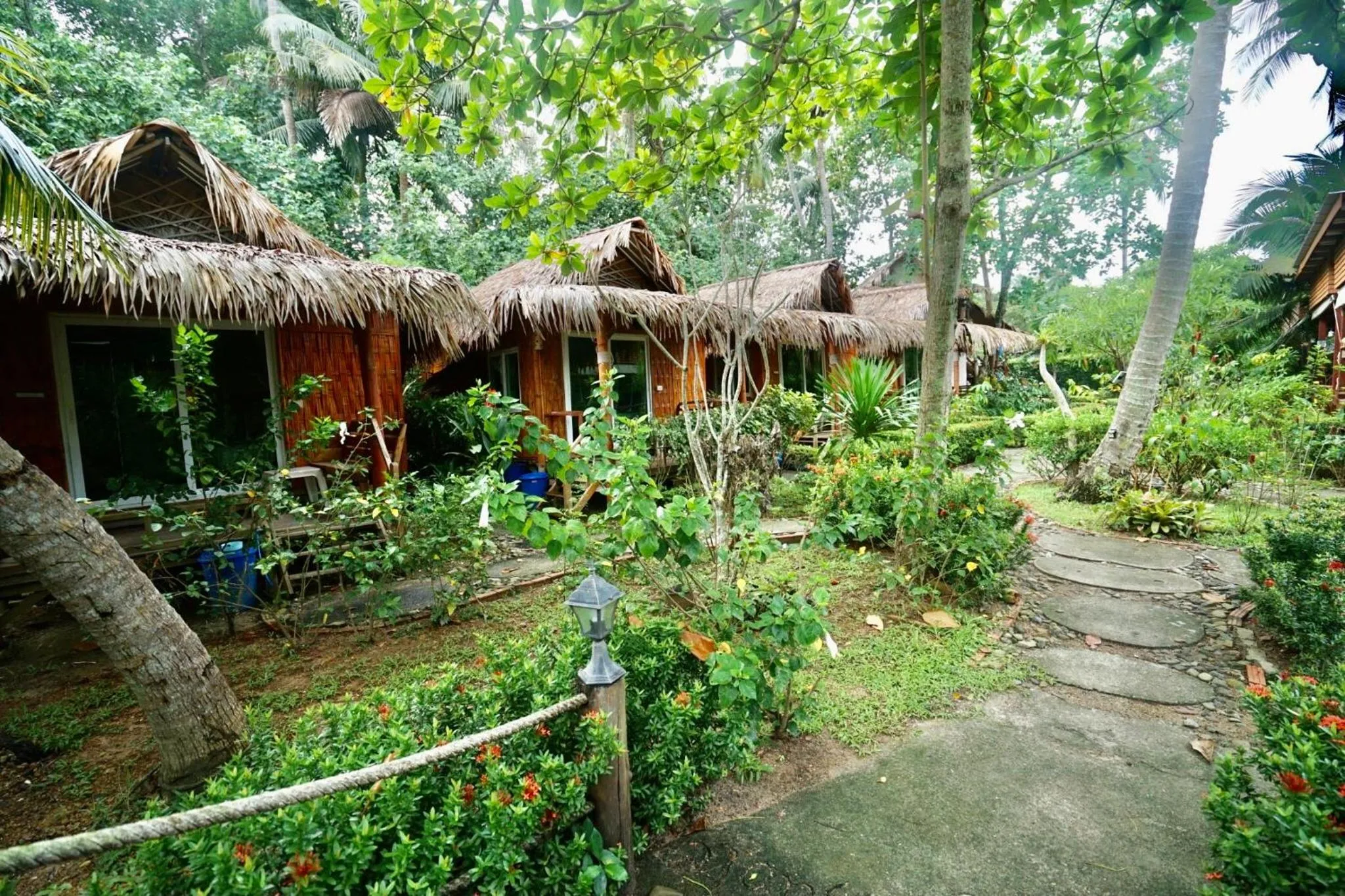 Garden view in Mook Montra Resort Sea Front