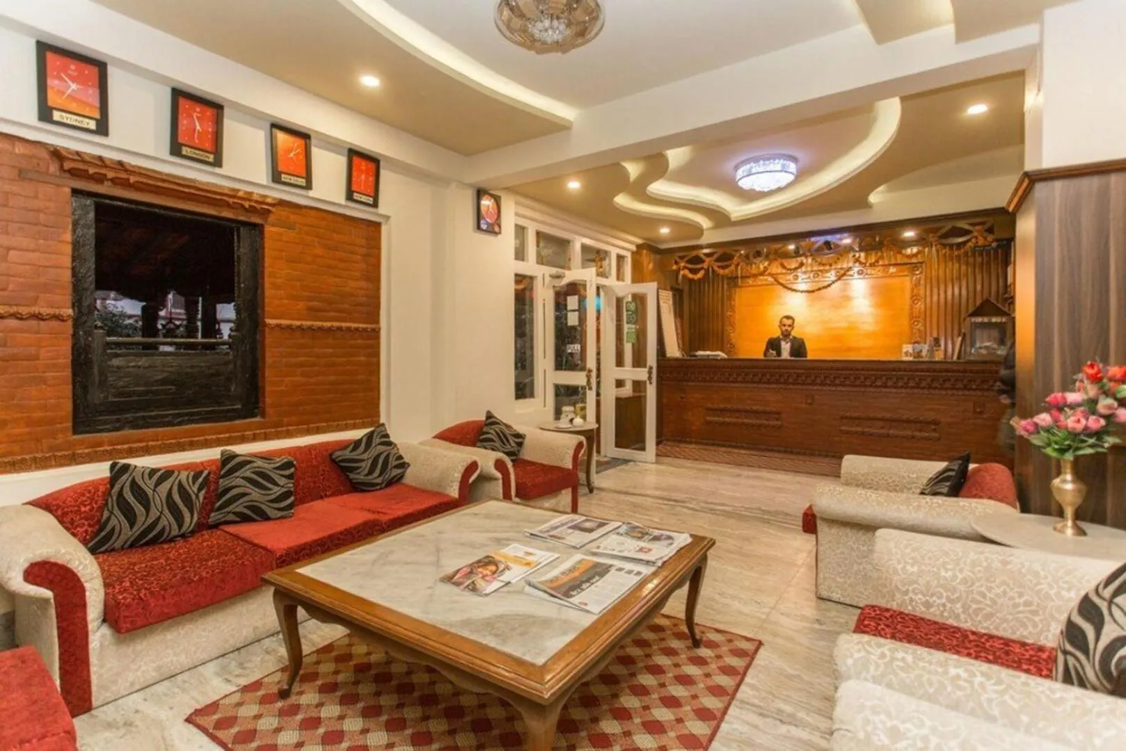 Lobby or reception in Hotel Encounter Nepal & Spa