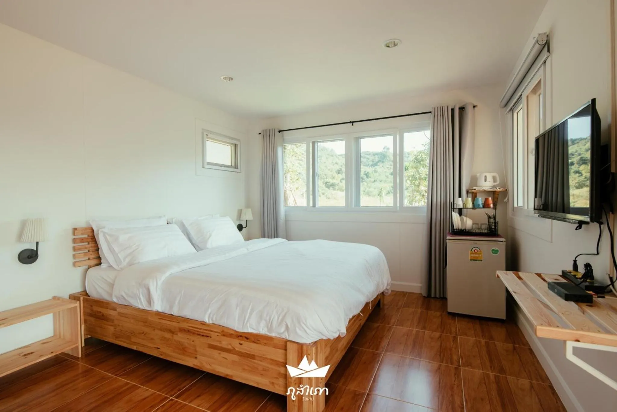 Bed in Phu Sumphao Valley ภูสำเภา วัลเลย์ รีสอร์ต