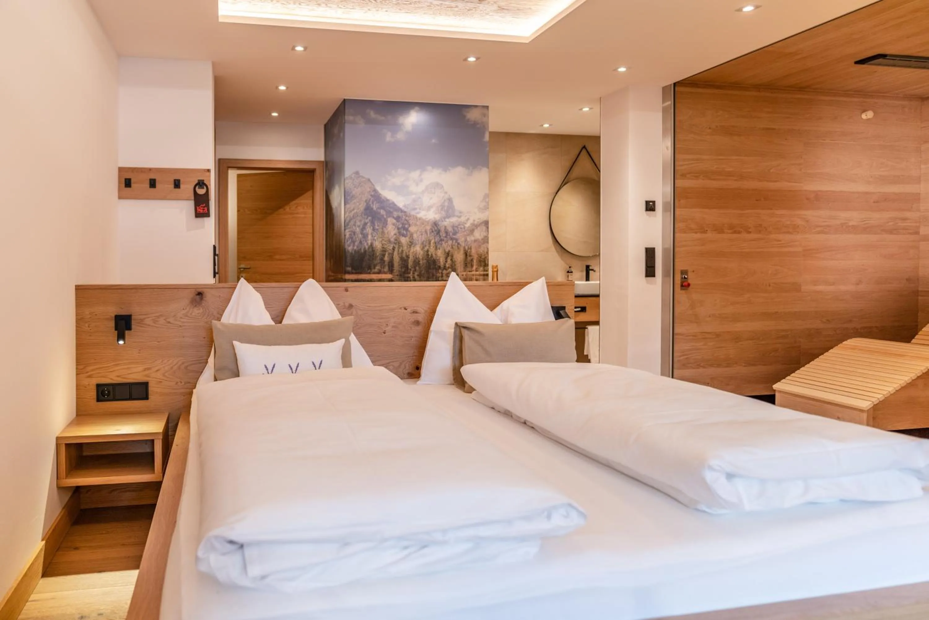 Photo of the whole room, Bed in Spa&Aktiv Hotel Lavendel