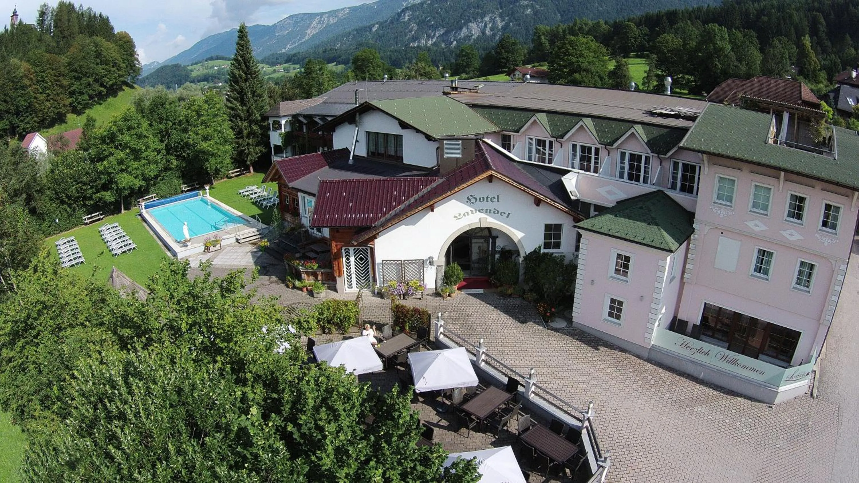 Bird's eye view in Spa&Aktiv Hotel Lavendel