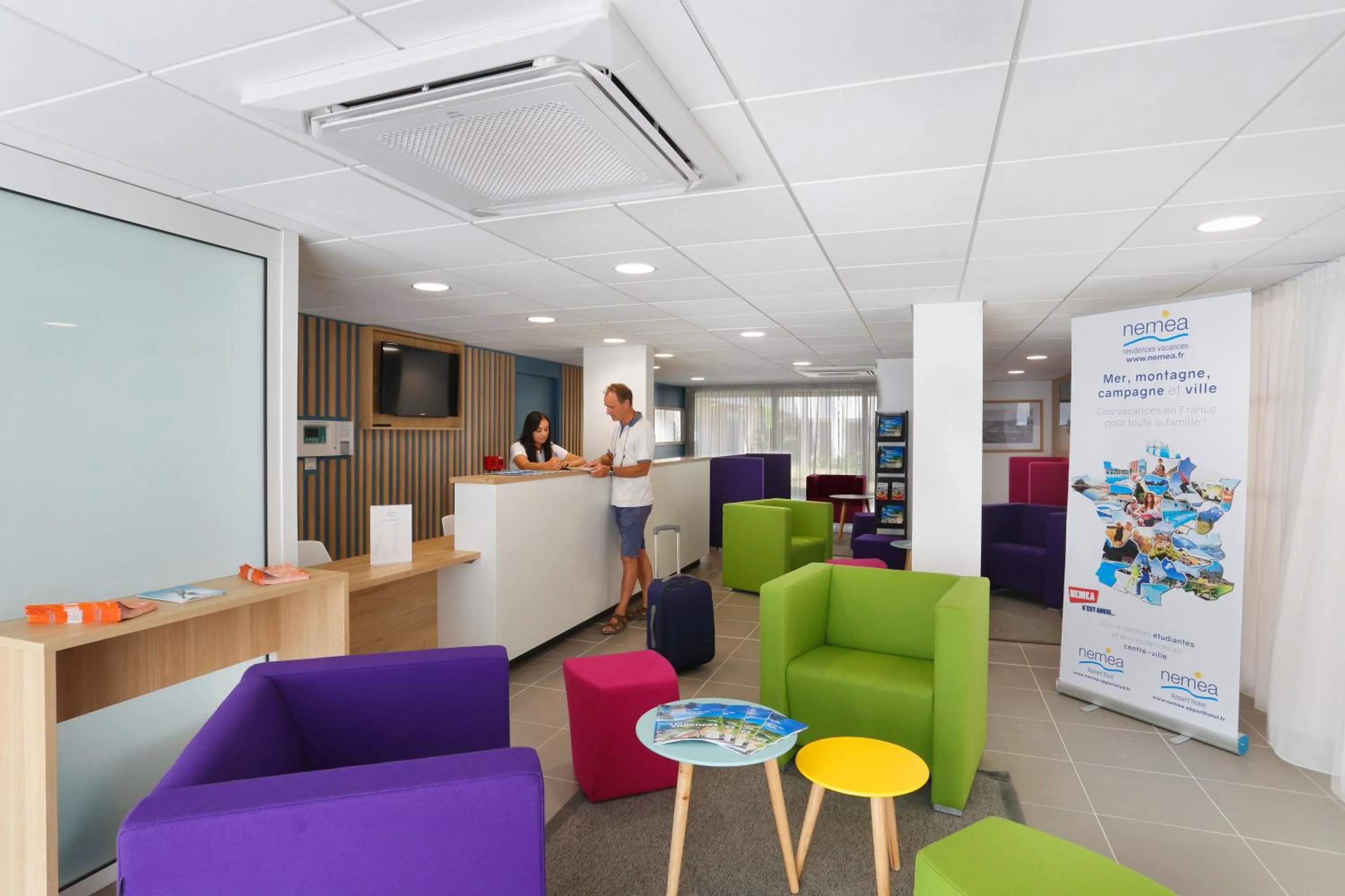 Lobby or reception in Résidence Néméa Le Cap Azur