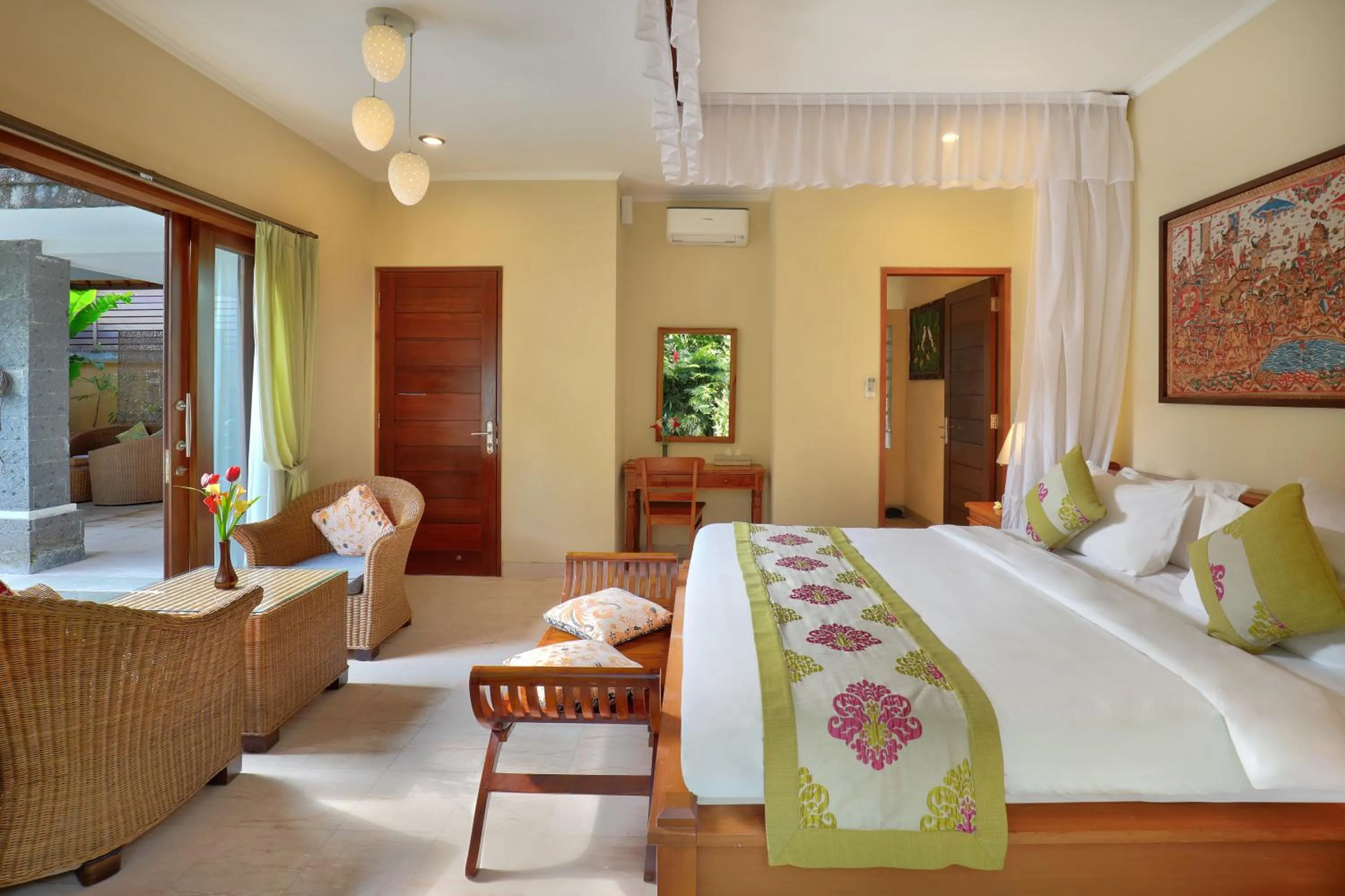 Bedroom, Bed in The Buah Bali Villas