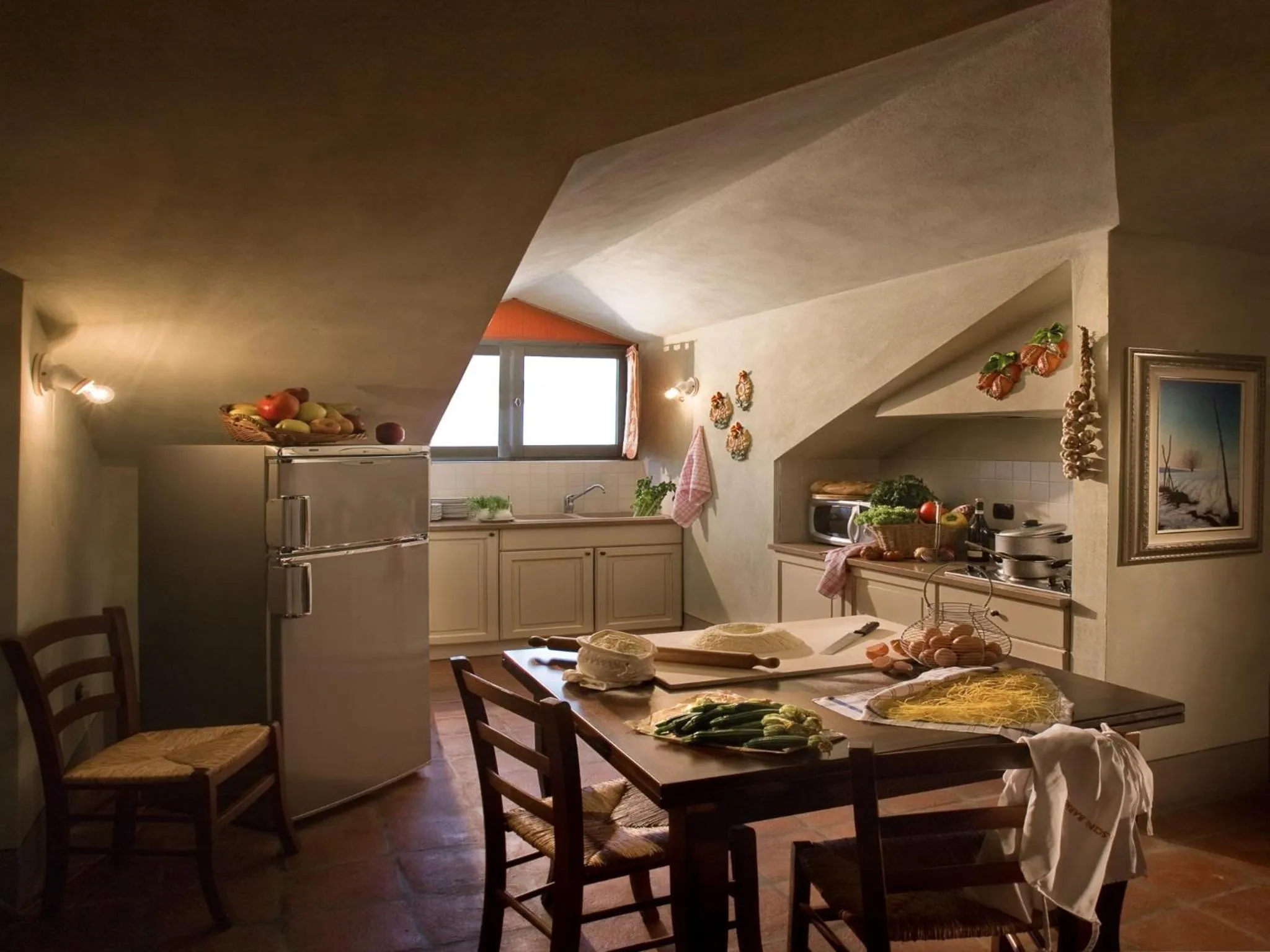 Dining area in Tenuta Baràc