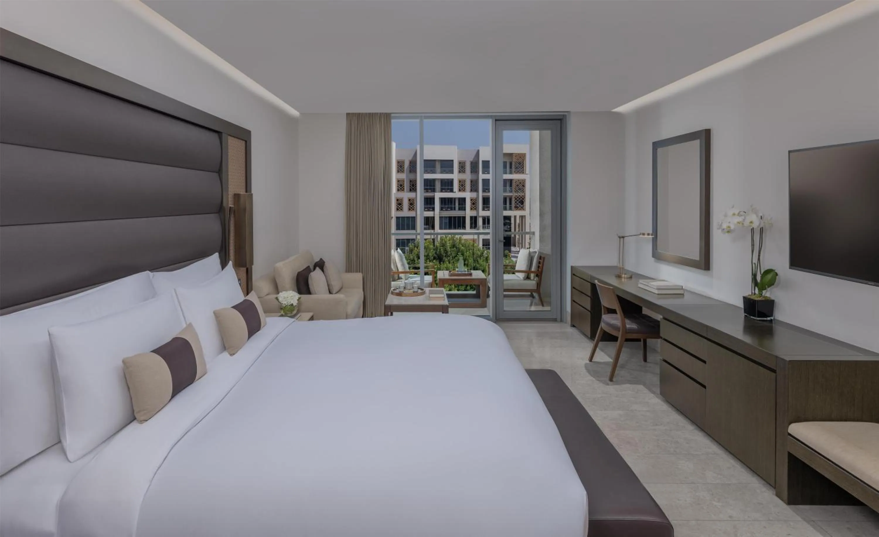 Bedroom, Bed in Kempinski Hotel Muscat