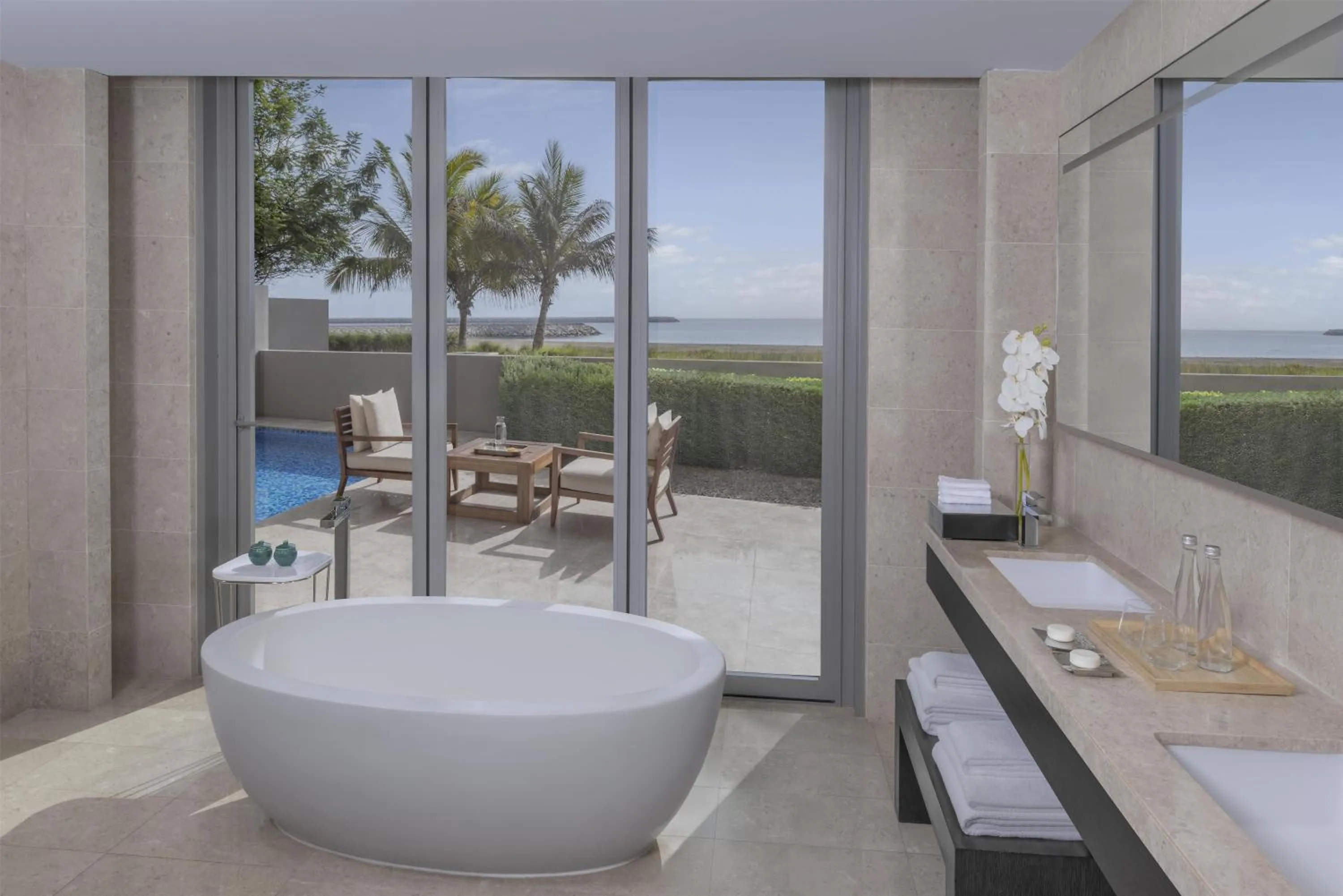 Bathroom in Kempinski Hotel Muscat