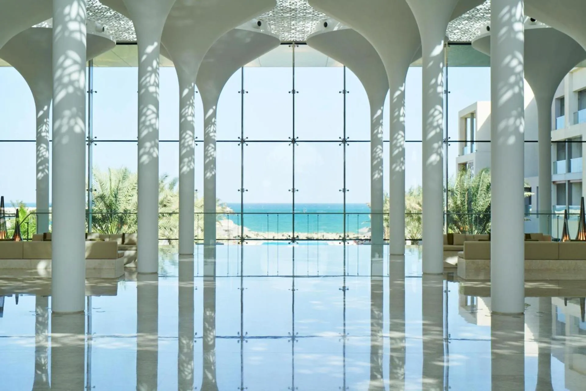 Lobby or reception in Kempinski Hotel Muscat