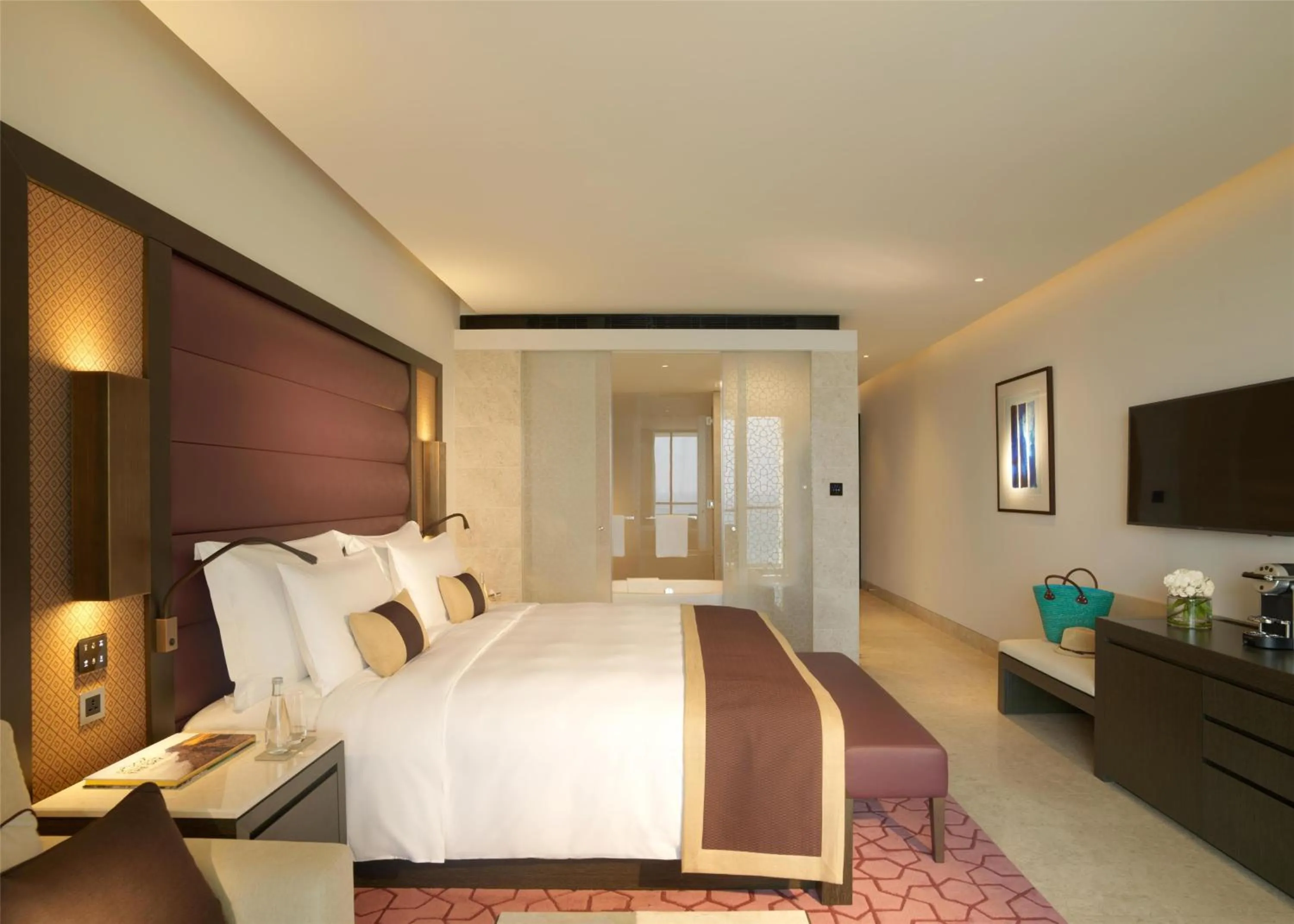 Bedroom, Bed in Kempinski Hotel Muscat