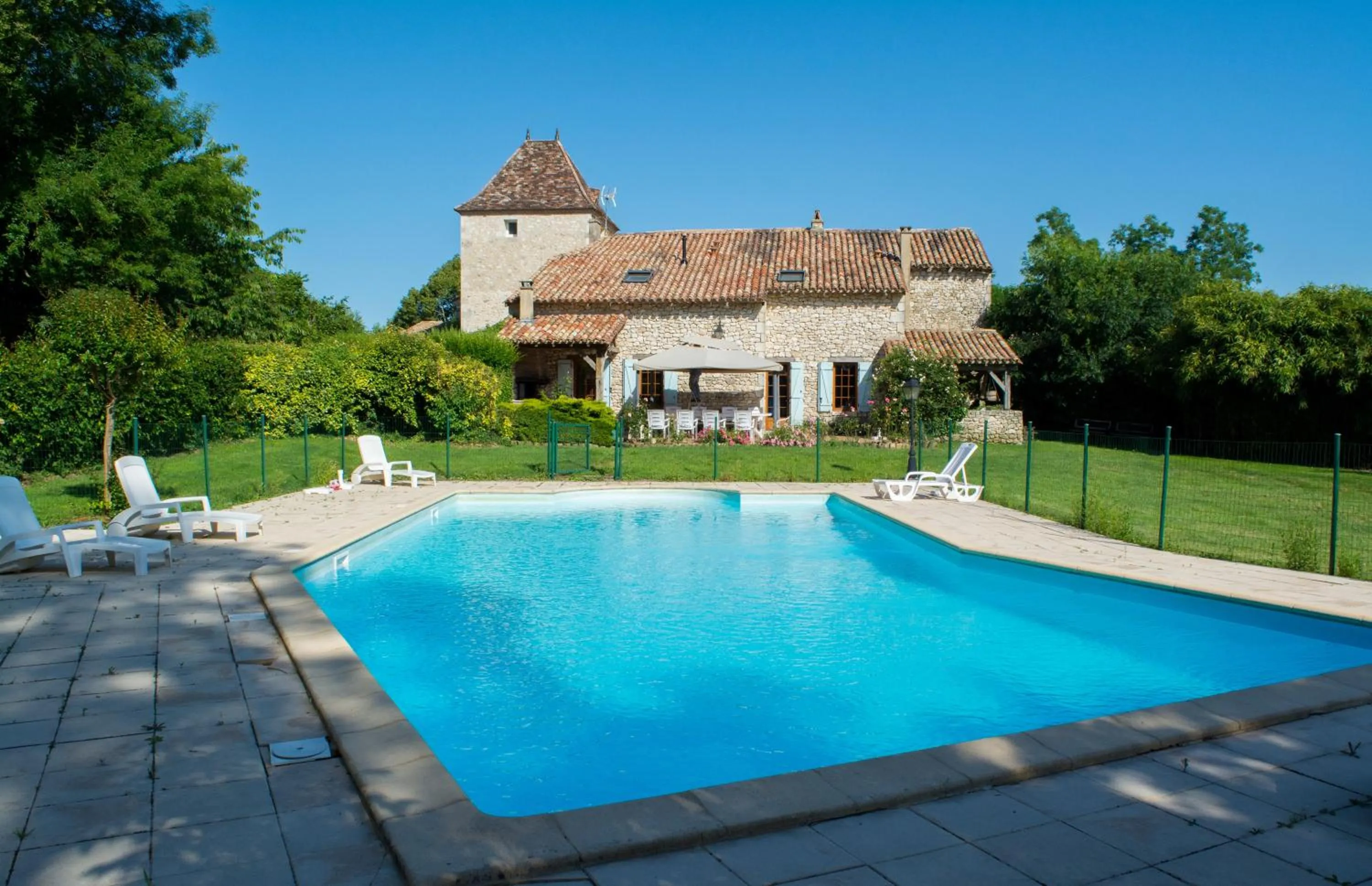 Swimming pool in Chez Moutier