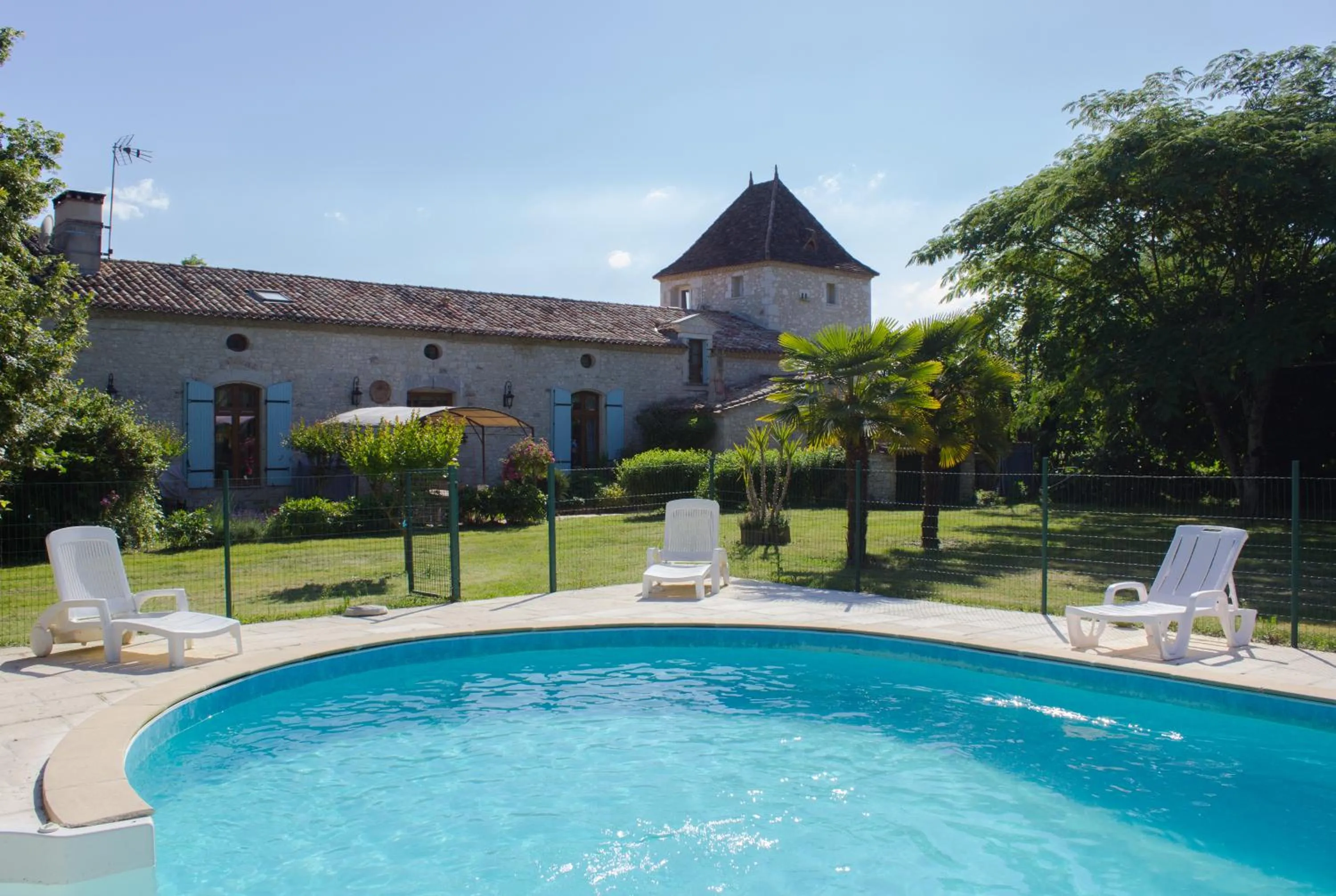 Garden view in Chez Moutier
