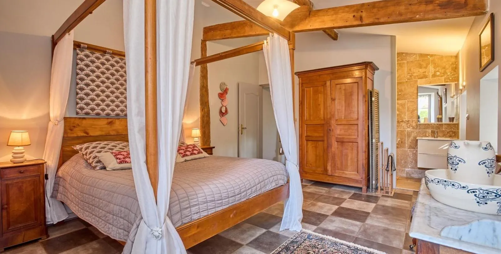 Bed in Chez Moutier