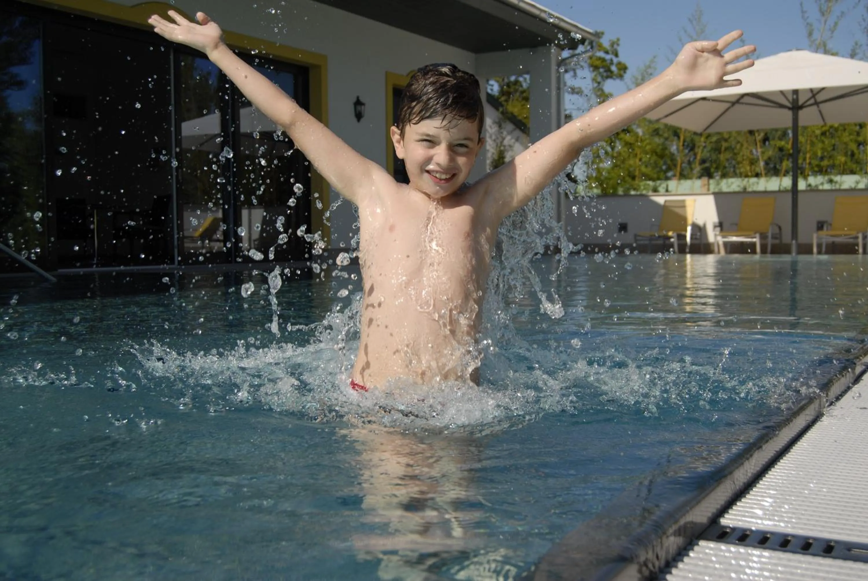 Swimming pool in Hubertus Hof Landhotel