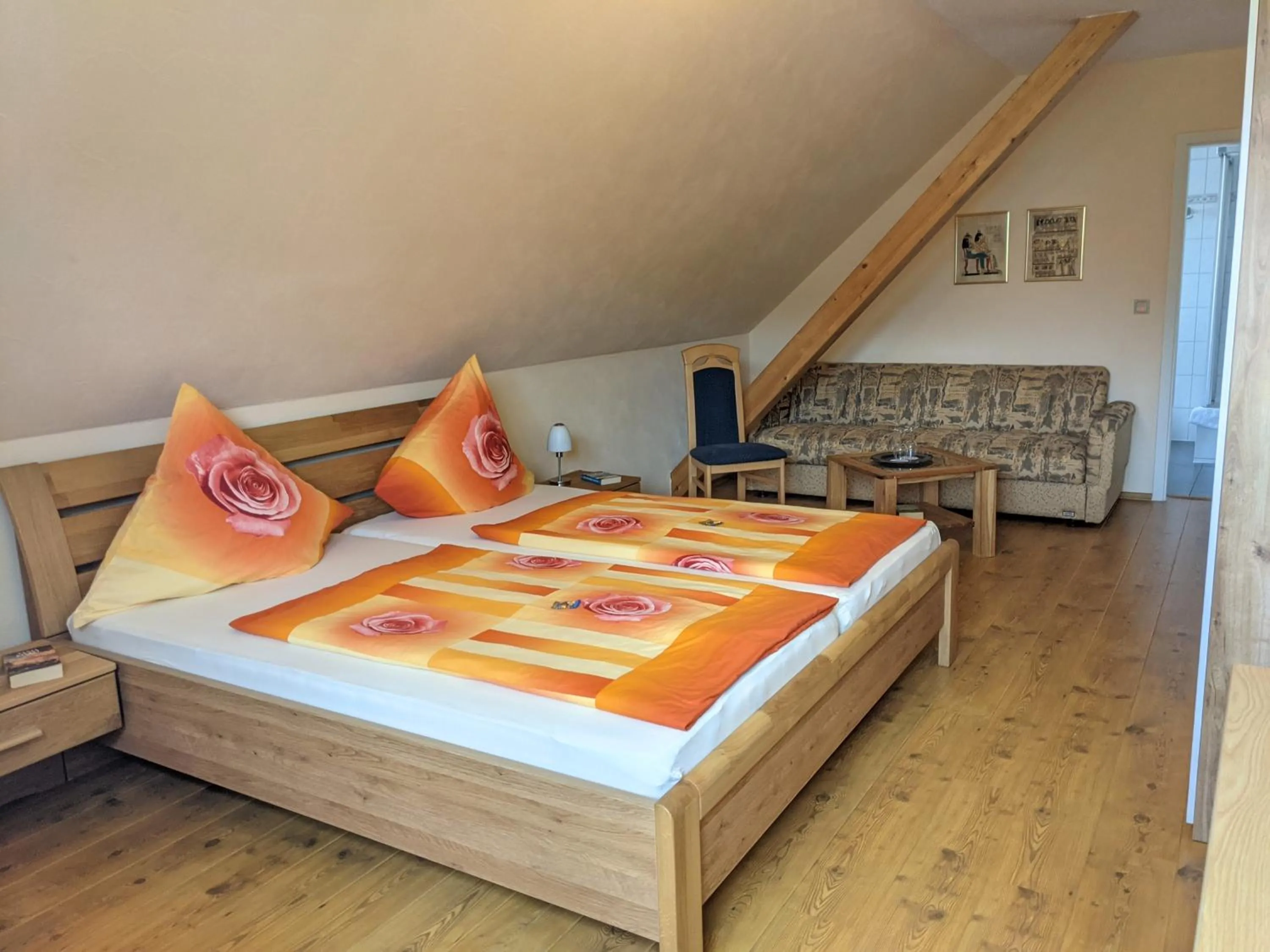 Photo of the whole room, Bed in Gaestehaus Gaes