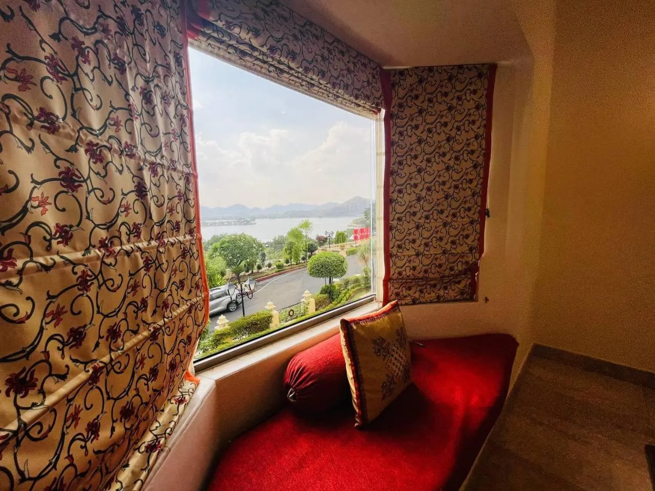 Lake view in The Lalit Laxmi Vilas Palace