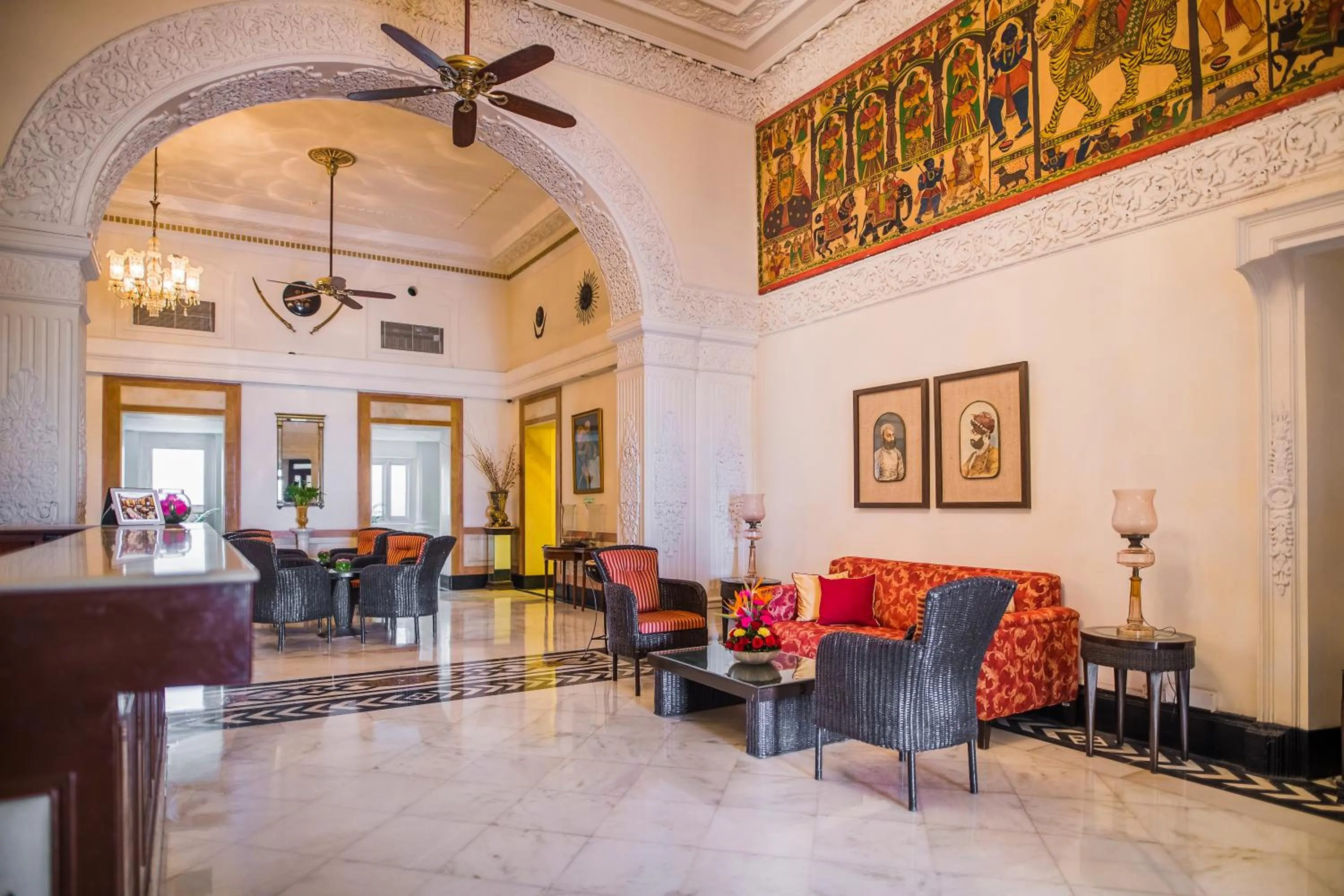 Lobby or reception in The Lalit Laxmi Vilas Palace