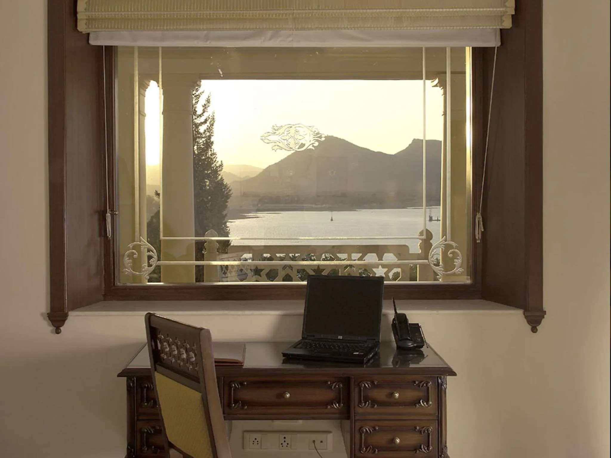 Seating area in The Lalit Laxmi Vilas Palace