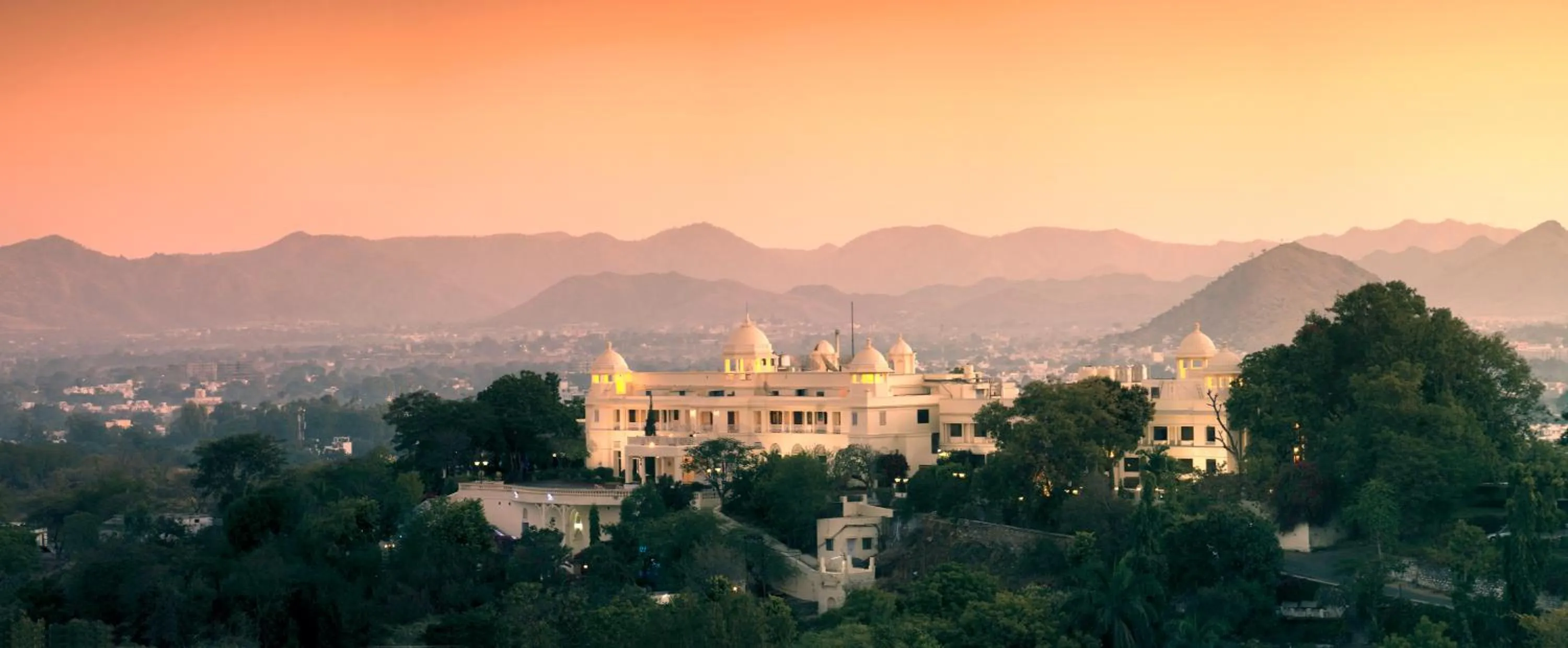 Bird's eye view in The Lalit Laxmi Vilas Palace