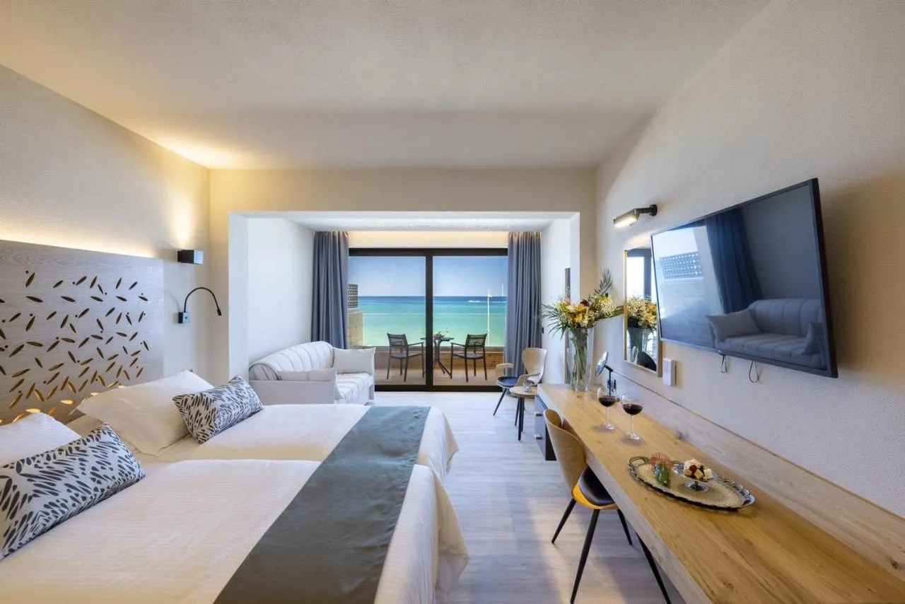 Bed in Atlantis Beach Hotel