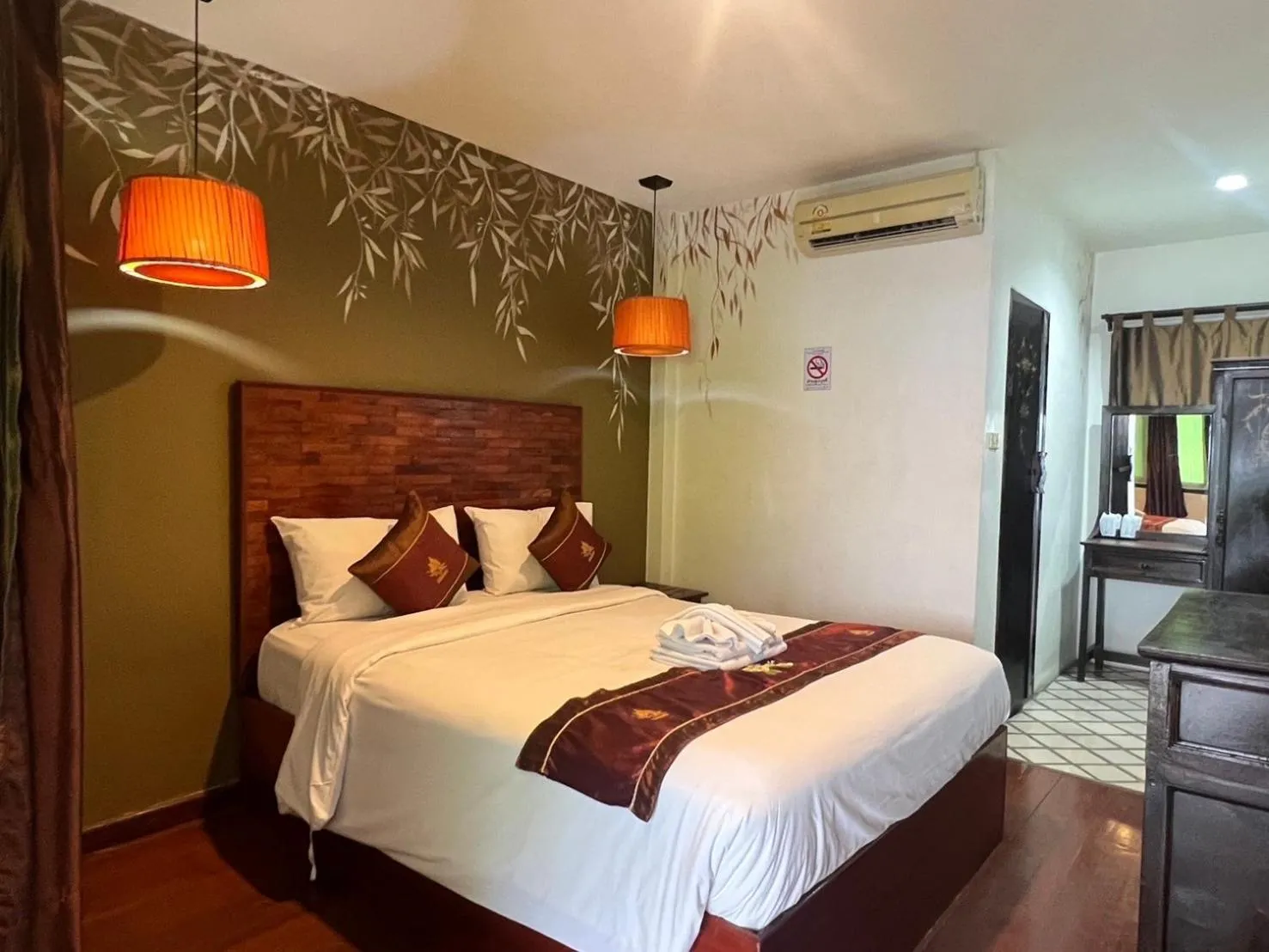 Bed in Thapae Boutique House