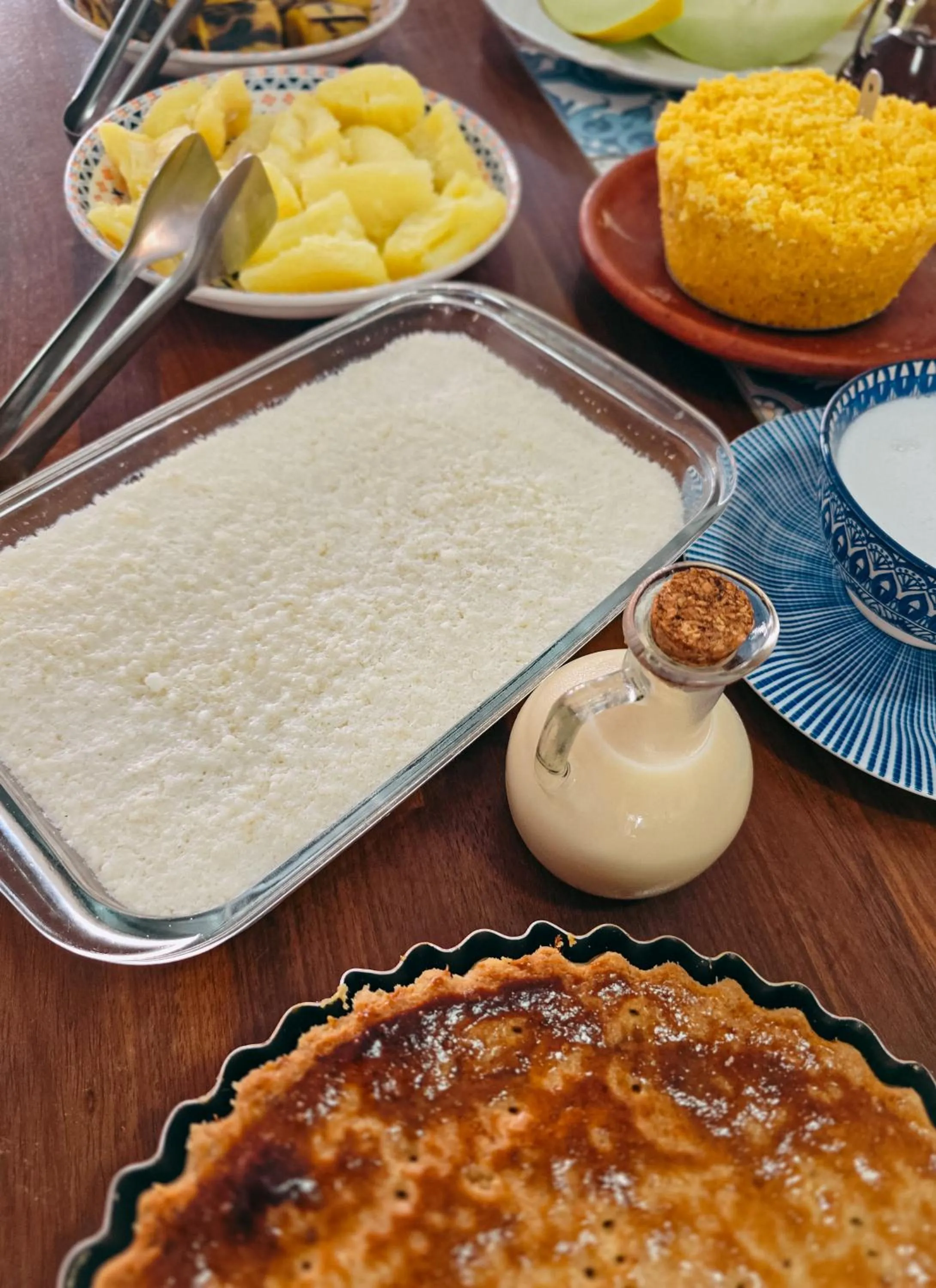 Buffet breakfast in Pousada Rio do Prado