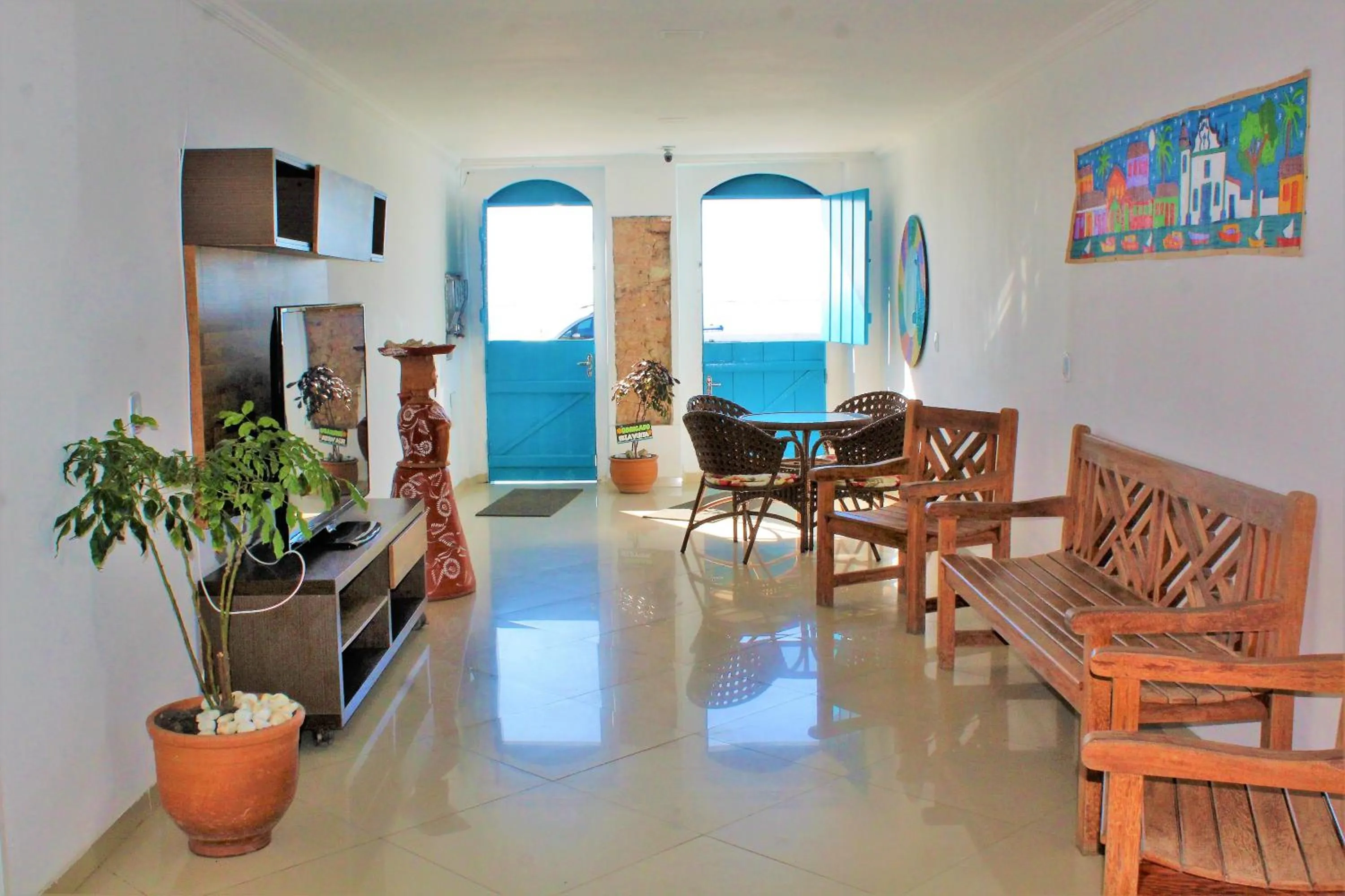 Living room in Pousada Rio do Prado
