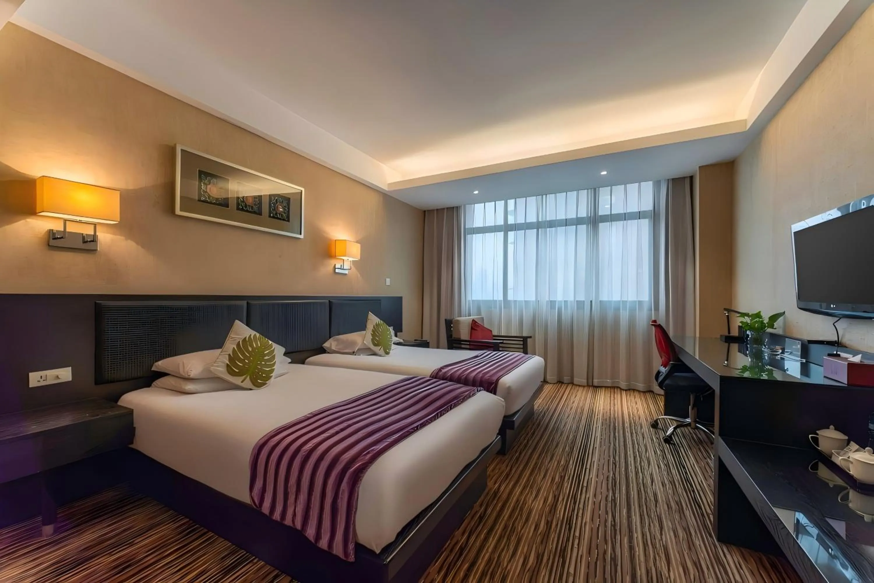 Bed in SSAW Boutique Hotel Nanchang Bayi Square