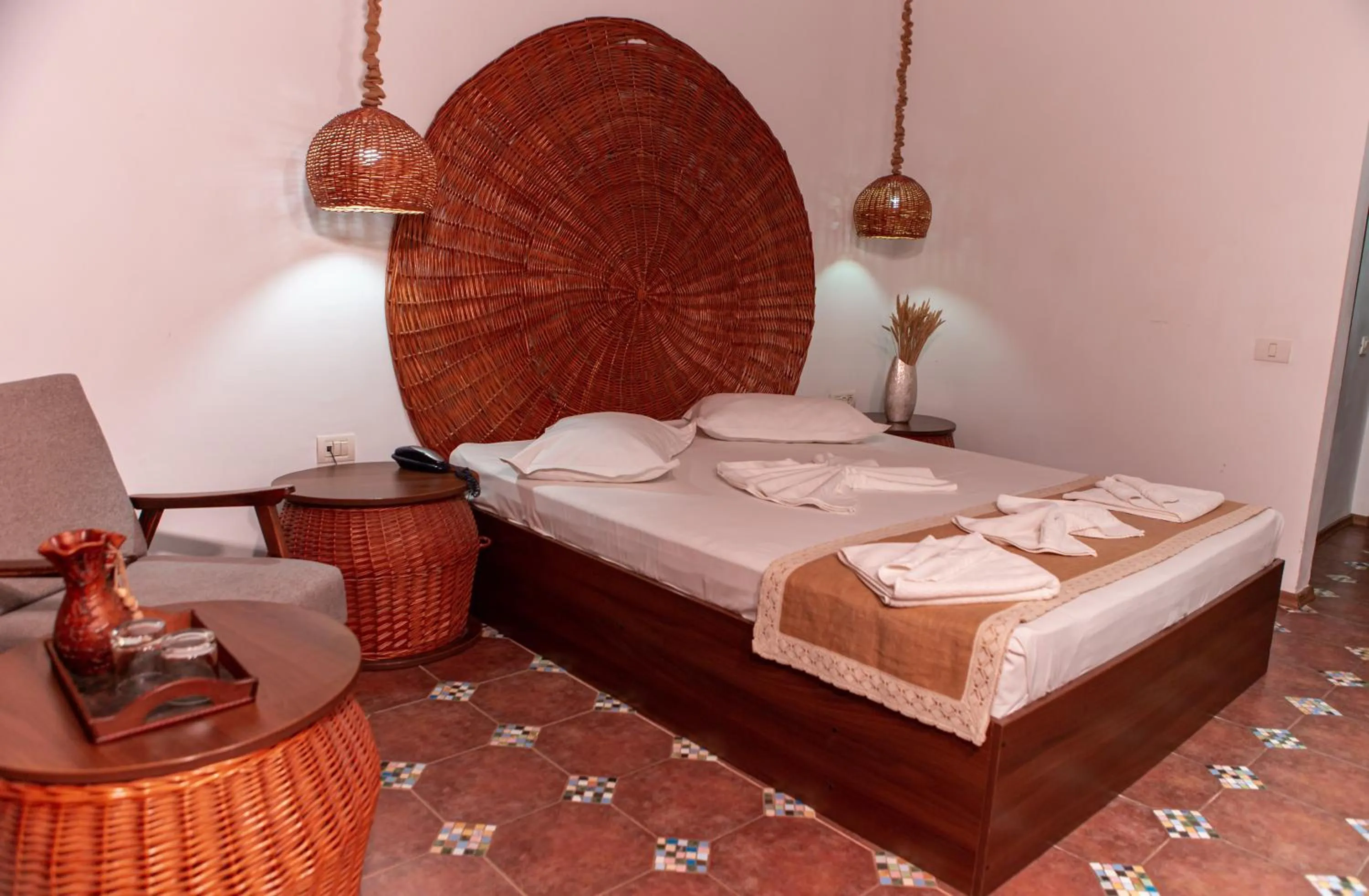 Bed in Hotel 2D Resort and Spa