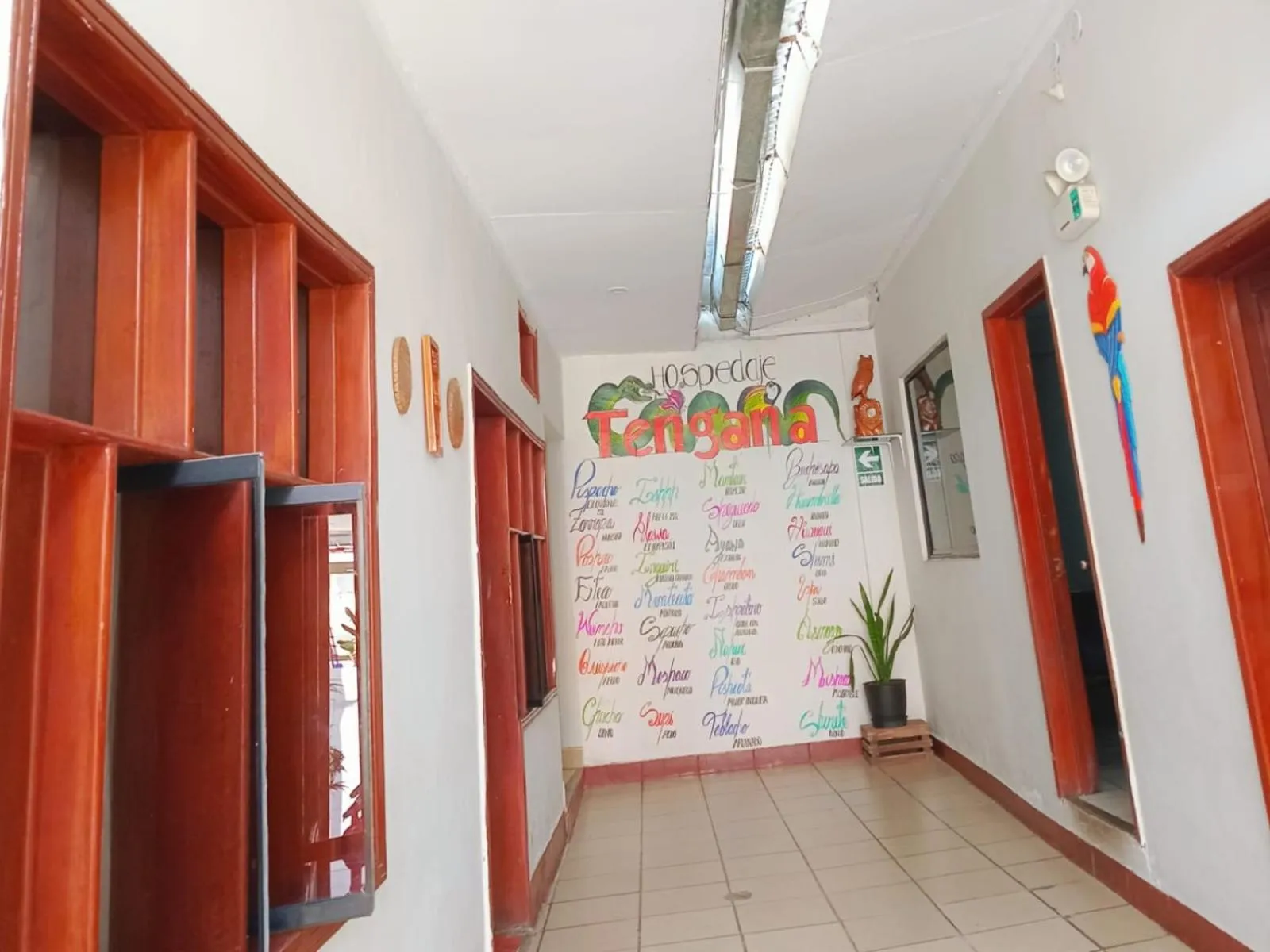 Text overlay in Tengana Hospedaje y Tours