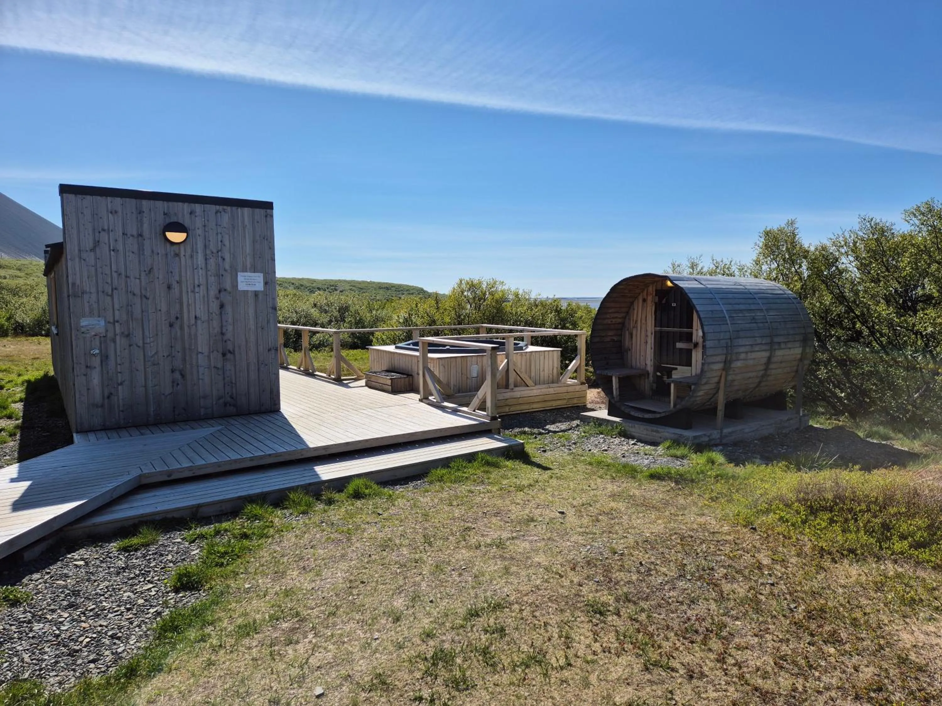 Sauna in Hotel Hafnarfjall