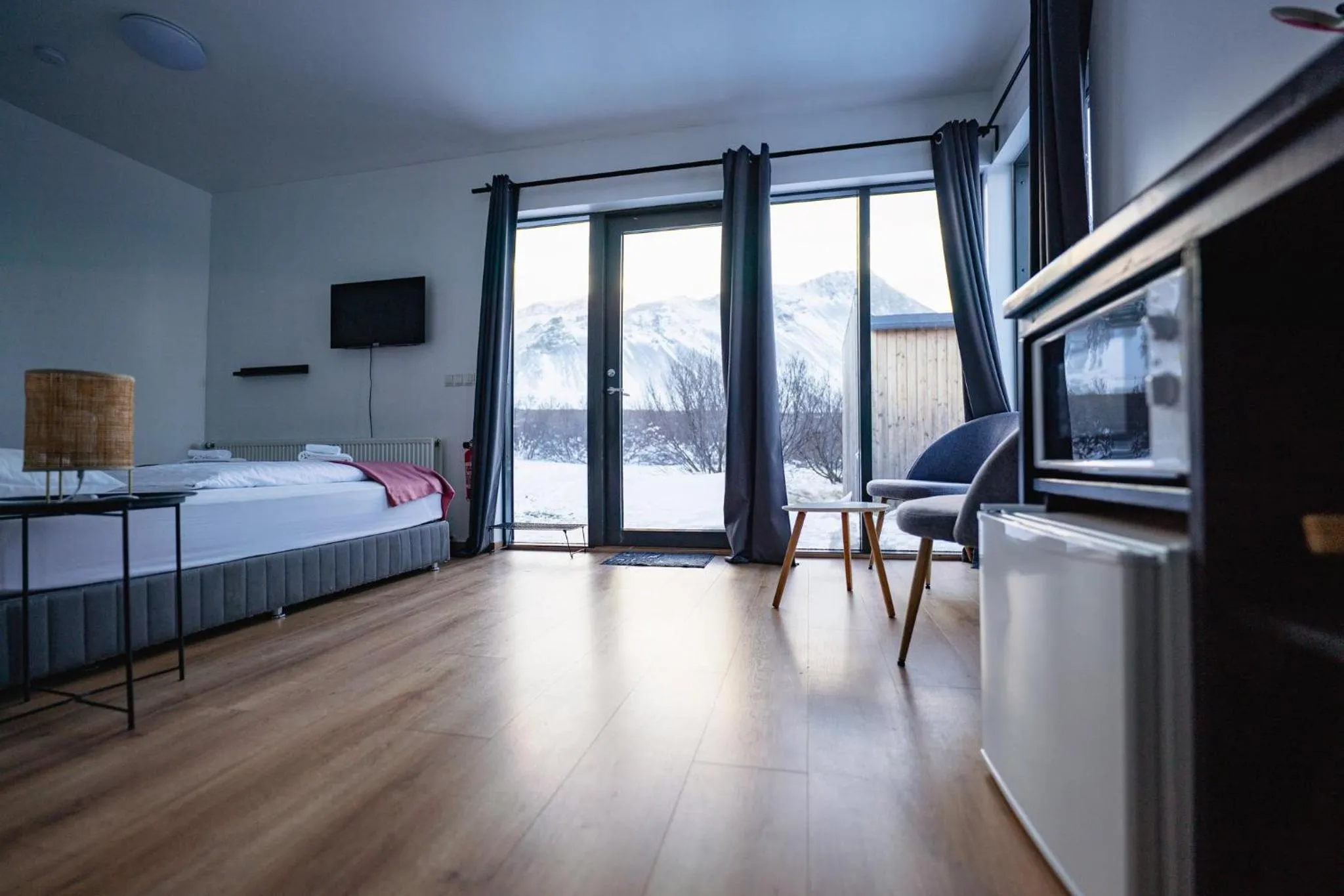 Photo of the whole room, Bed in Hotel Hafnarfjall