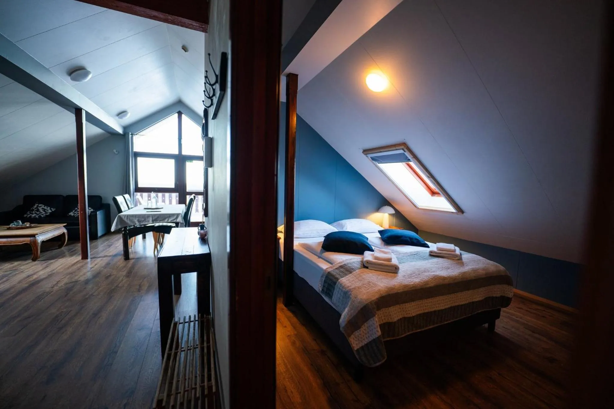 Bedroom, Bed in Hotel Hafnarfjall