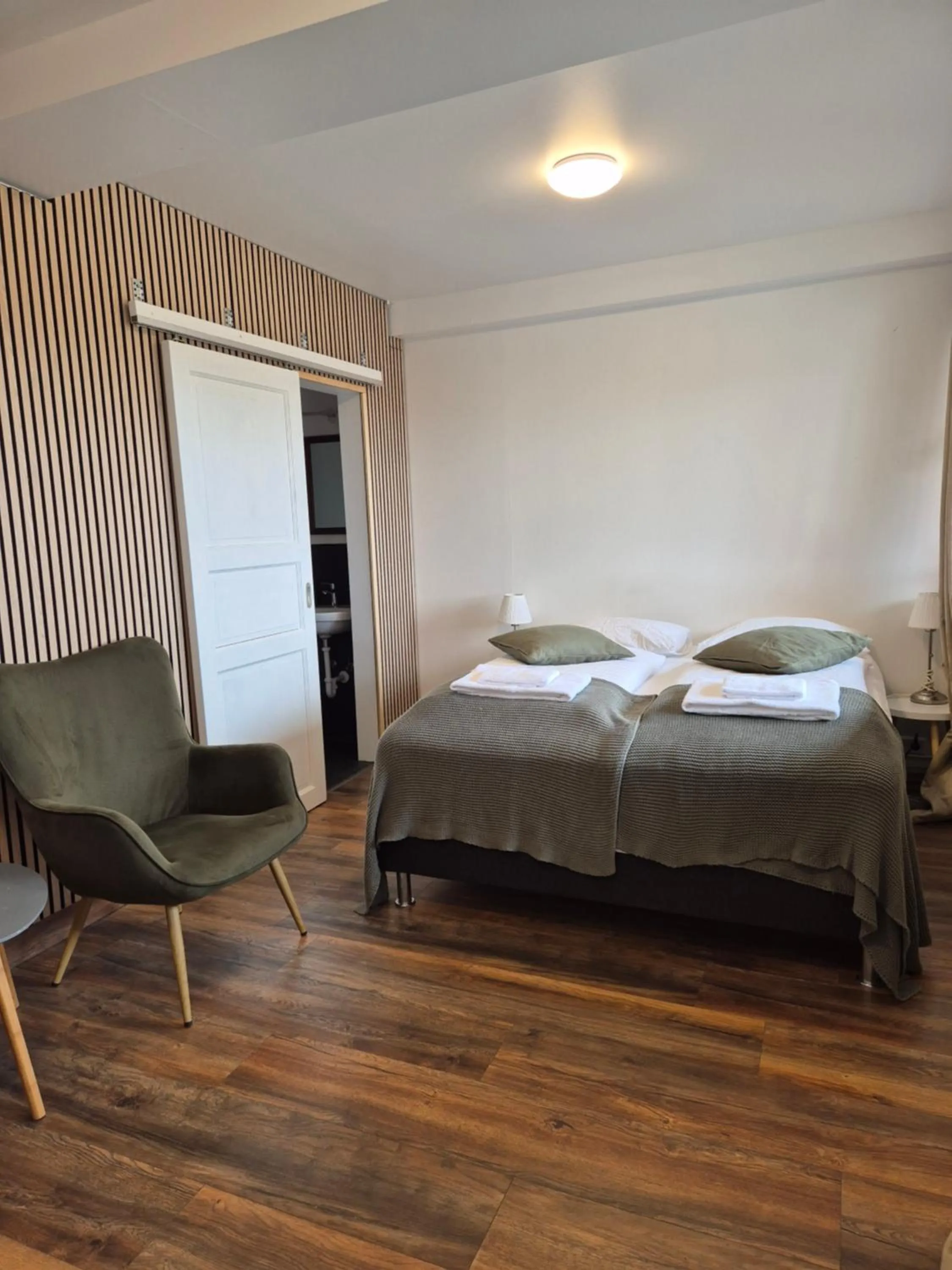 Bedroom, Bed in Hotel Hafnarfjall