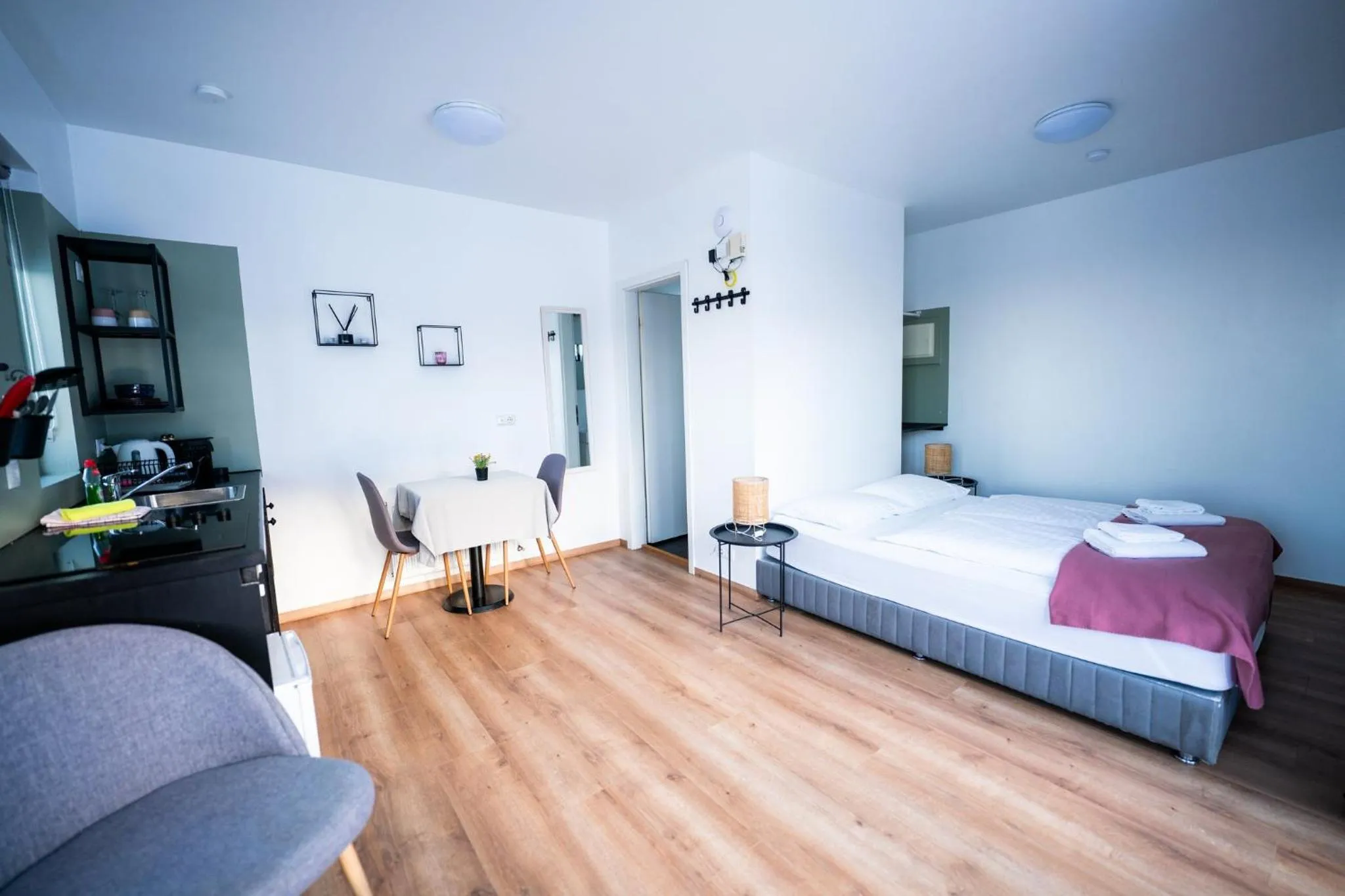 Bedroom, Bed in Hotel Hafnarfjall