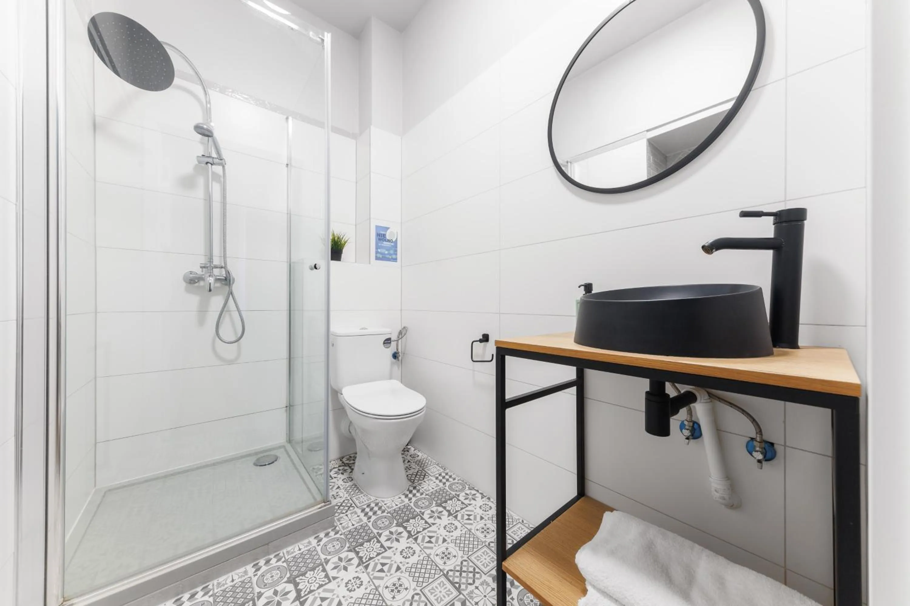 Bathroom in Moon Hostel Warszawa