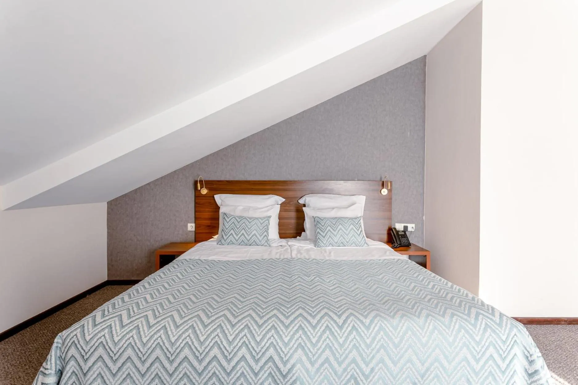 Bed in AuRoom Bakuriani Resort