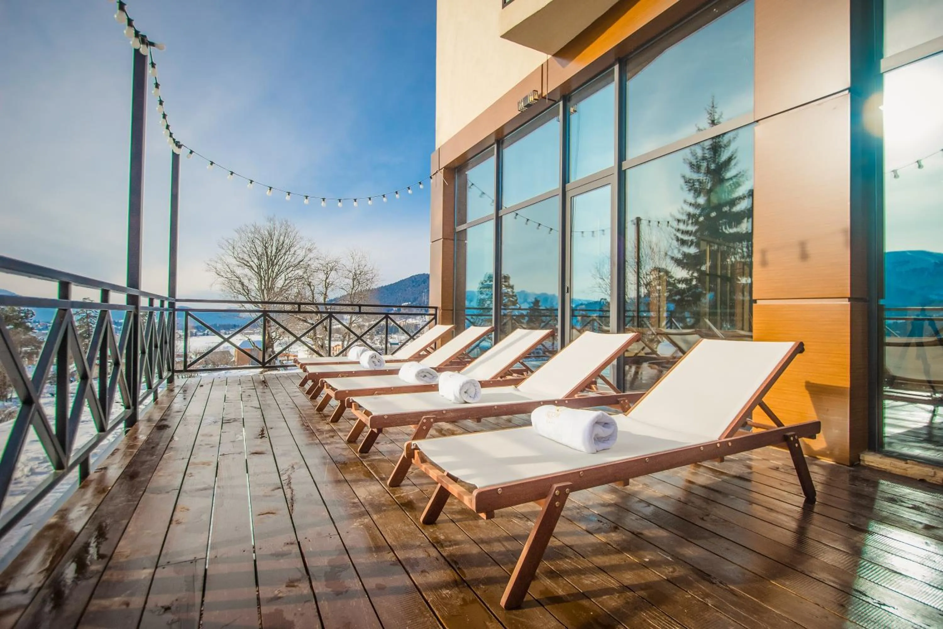 Balcony/Terrace in AuRoom Bakuriani Resort