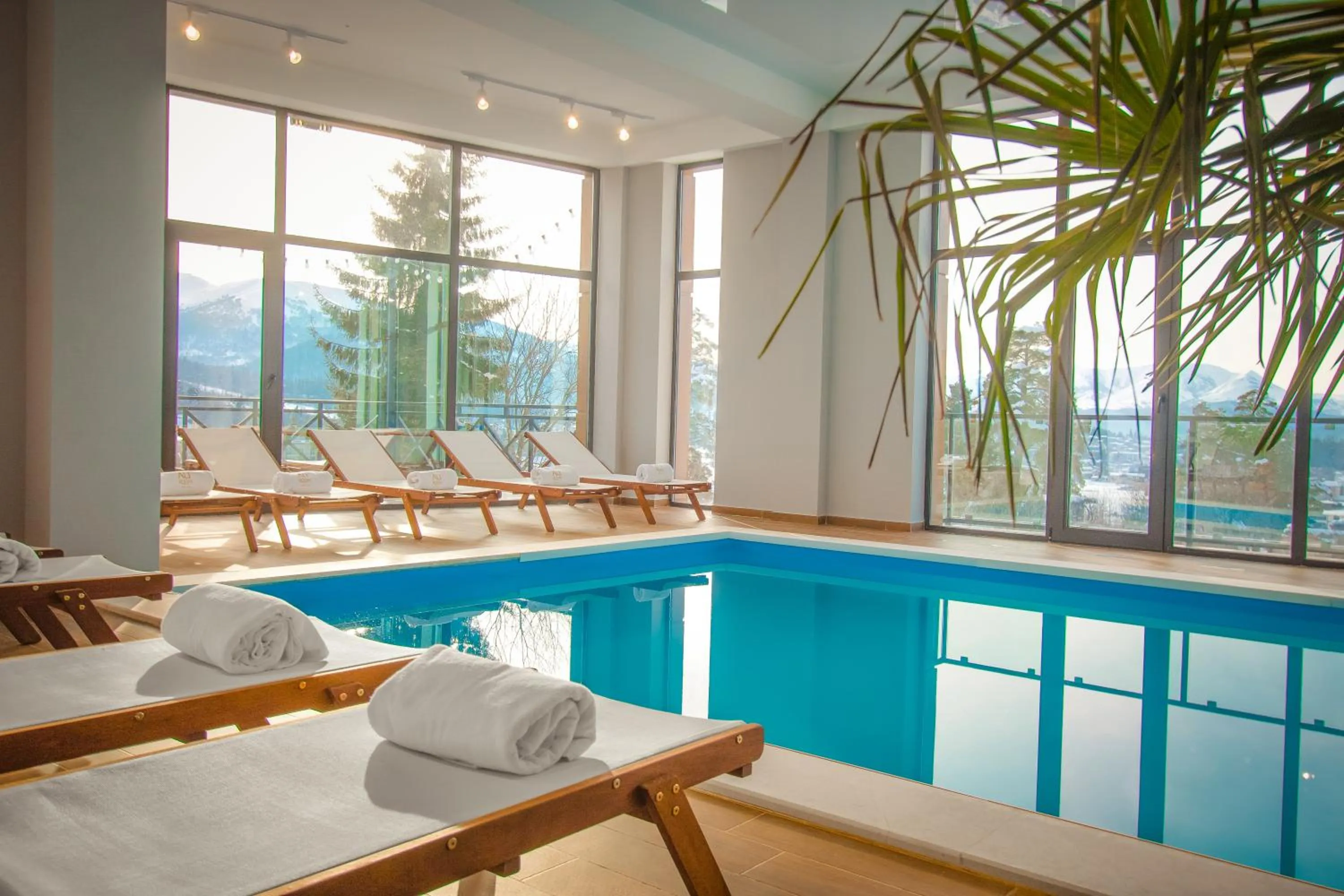 Swimming pool in AuRoom Bakuriani Resort