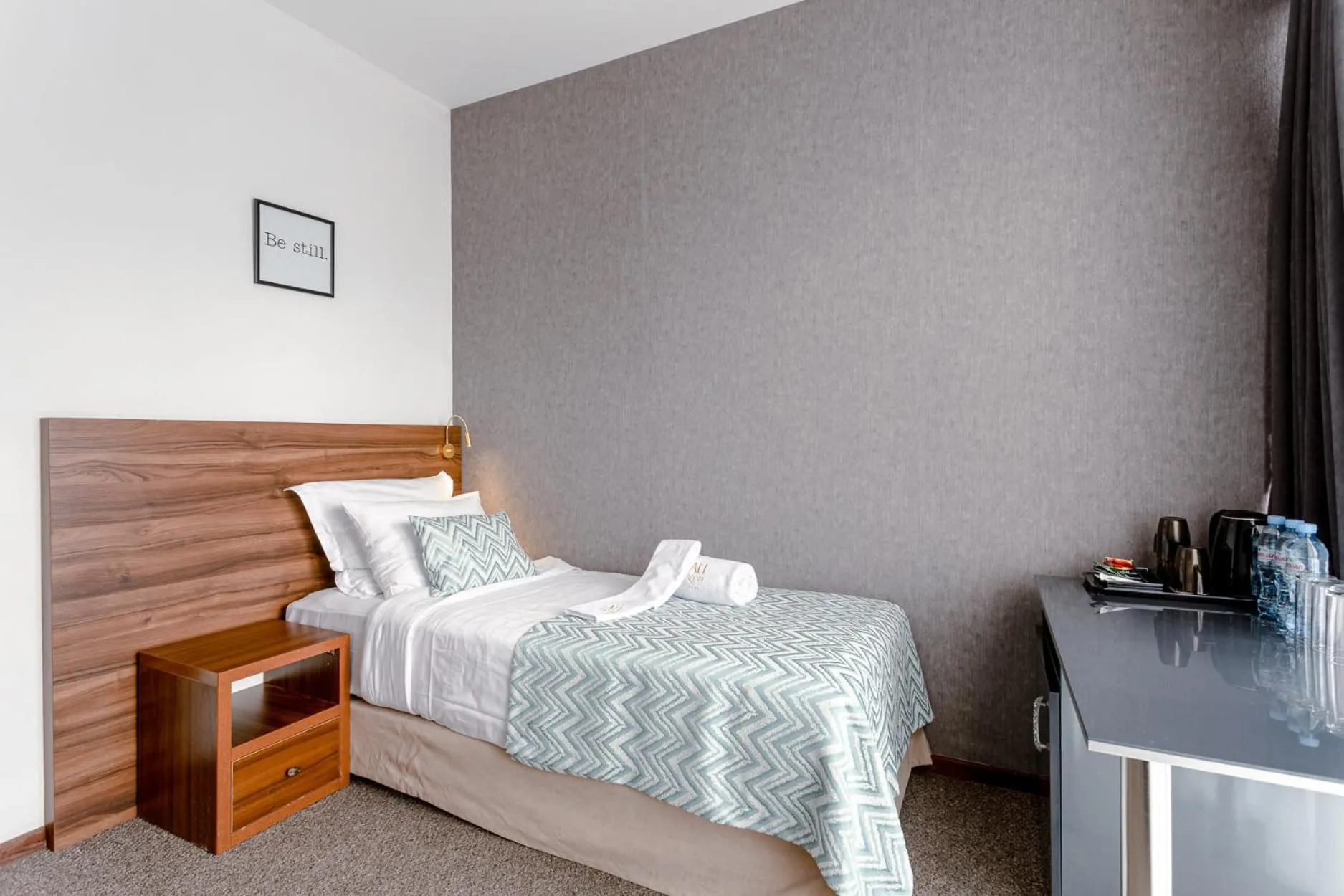 Bed in AuRoom Bakuriani Resort