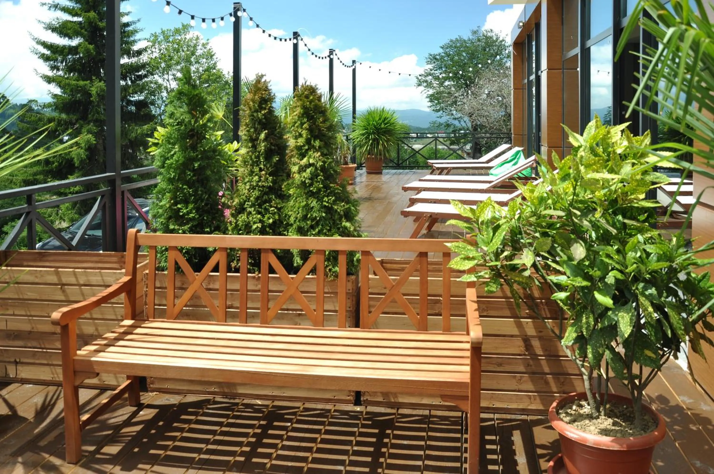 Balcony/Terrace in AuRoom Bakuriani Resort