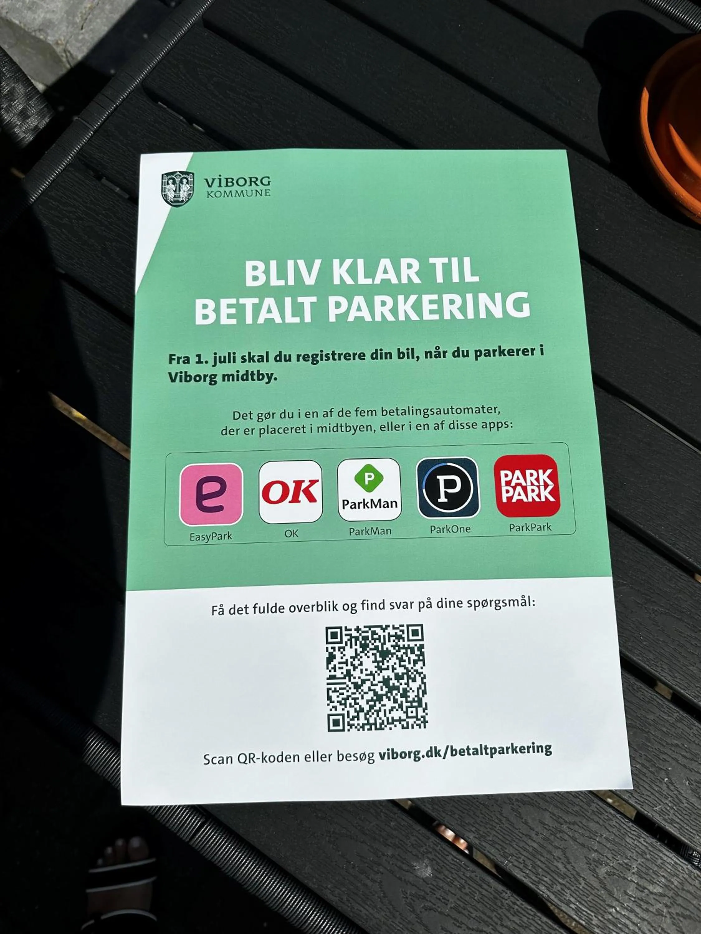 Text overlay in Oasen