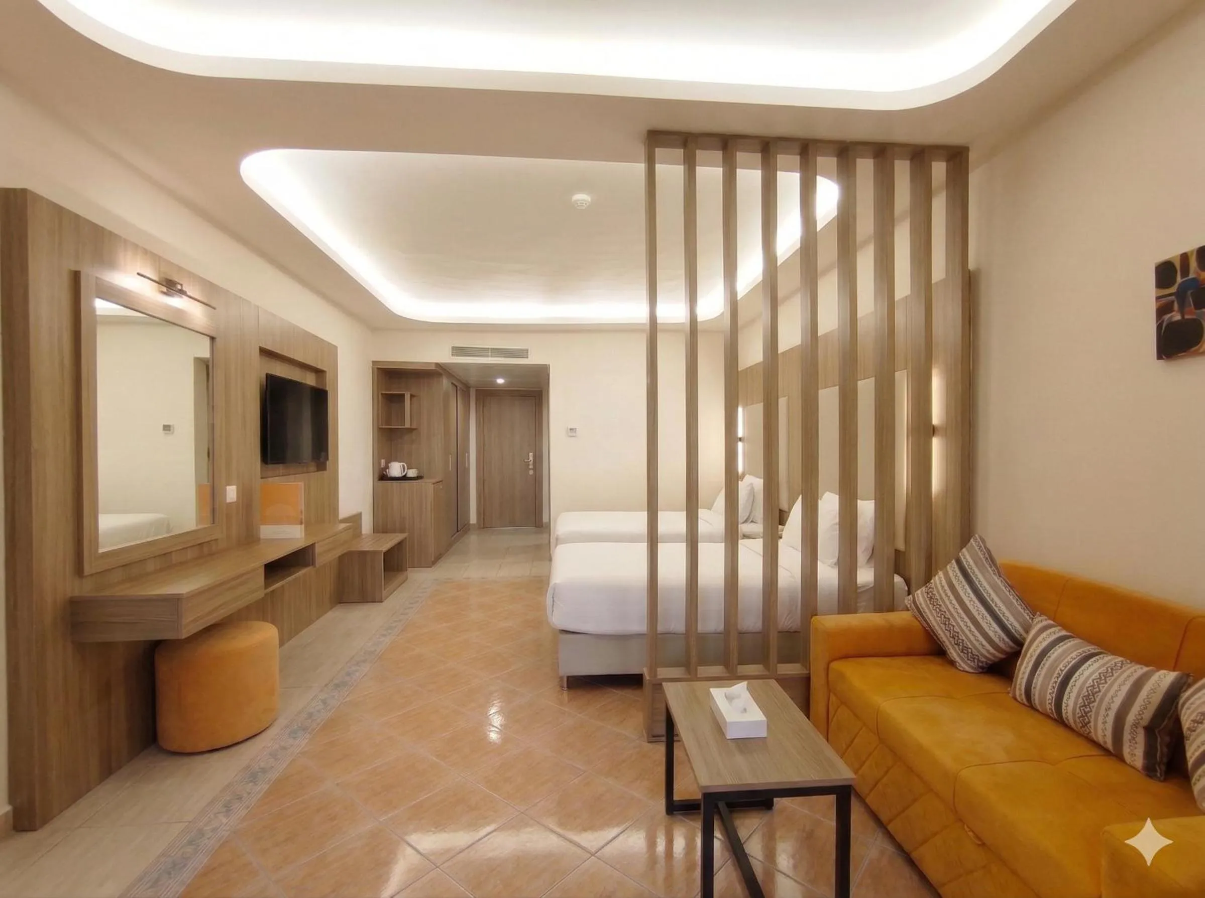 Bed in Regency Plaza Aqua Park and Spa Resort