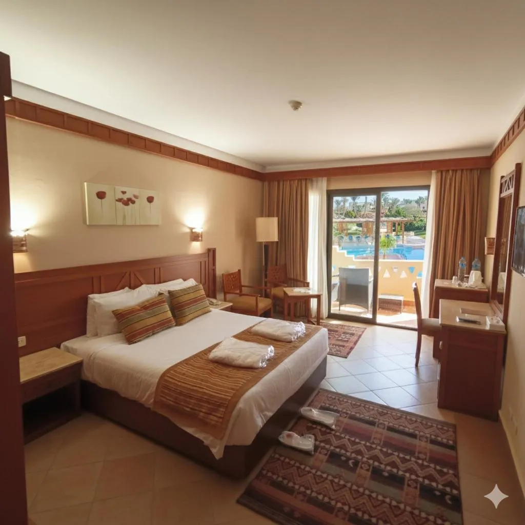 Bed in Regency Plaza Aqua Park and Spa Resort