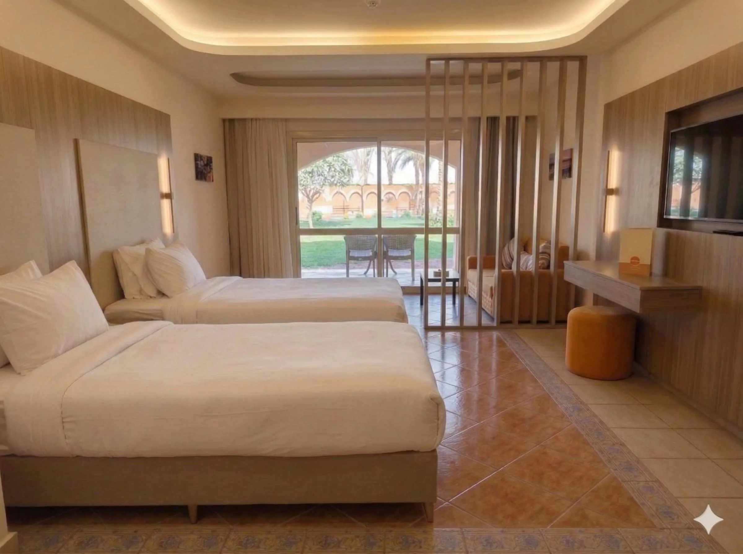 Bed in Regency Plaza Aqua Park and Spa Resort