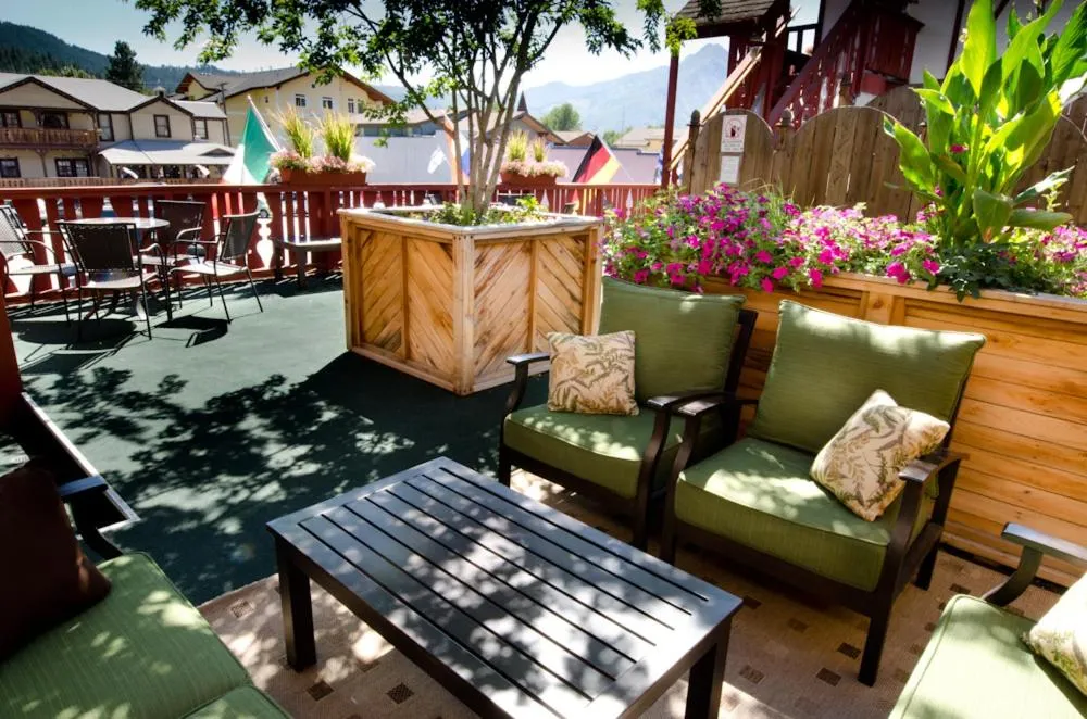 Patio in Obertal Inn