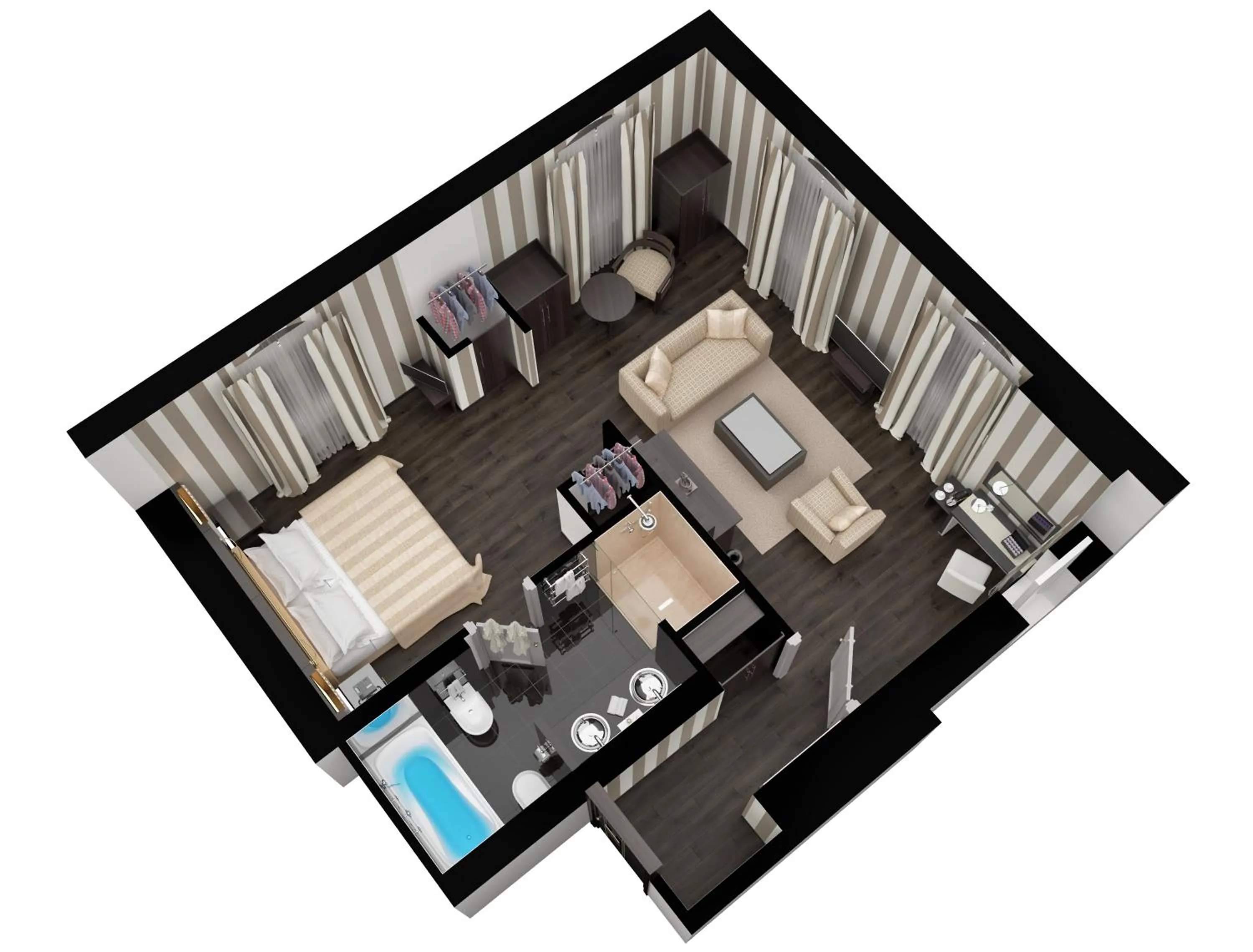 Floor plan in 60 Hyde Park Gate Hotel