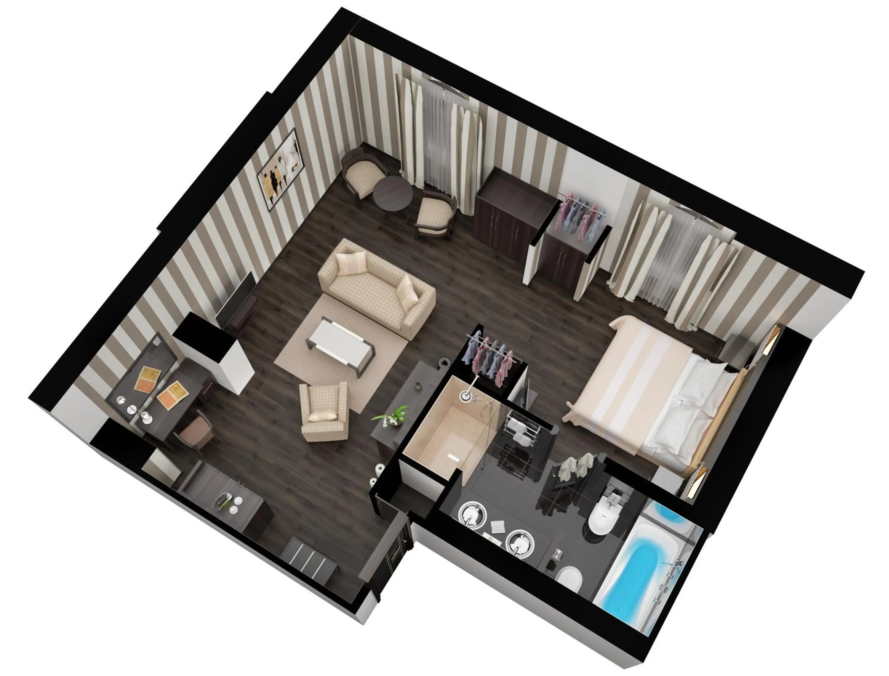 Floor plan in 60 Hyde Park Gate Hotel