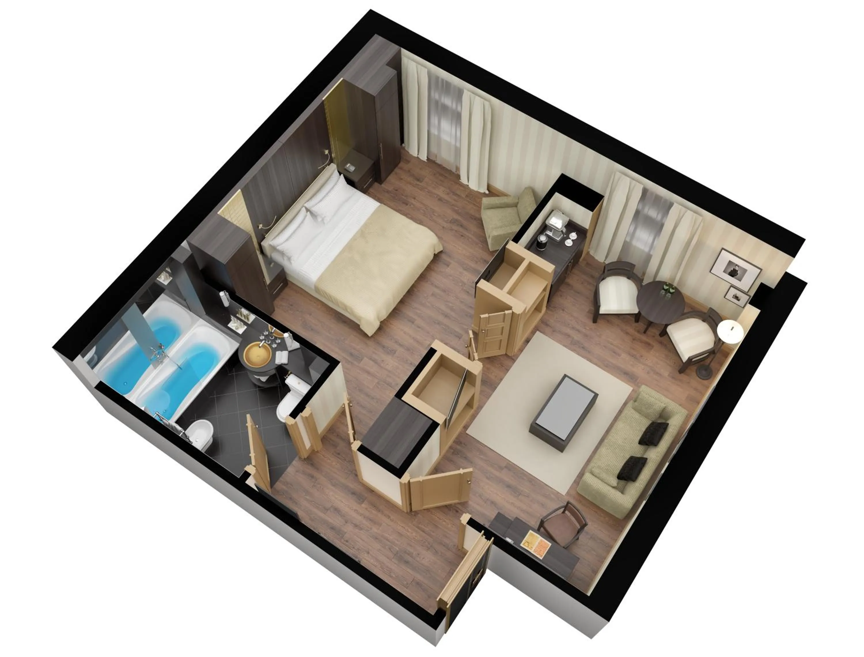 Floor plan in 60 Hyde Park Gate Hotel