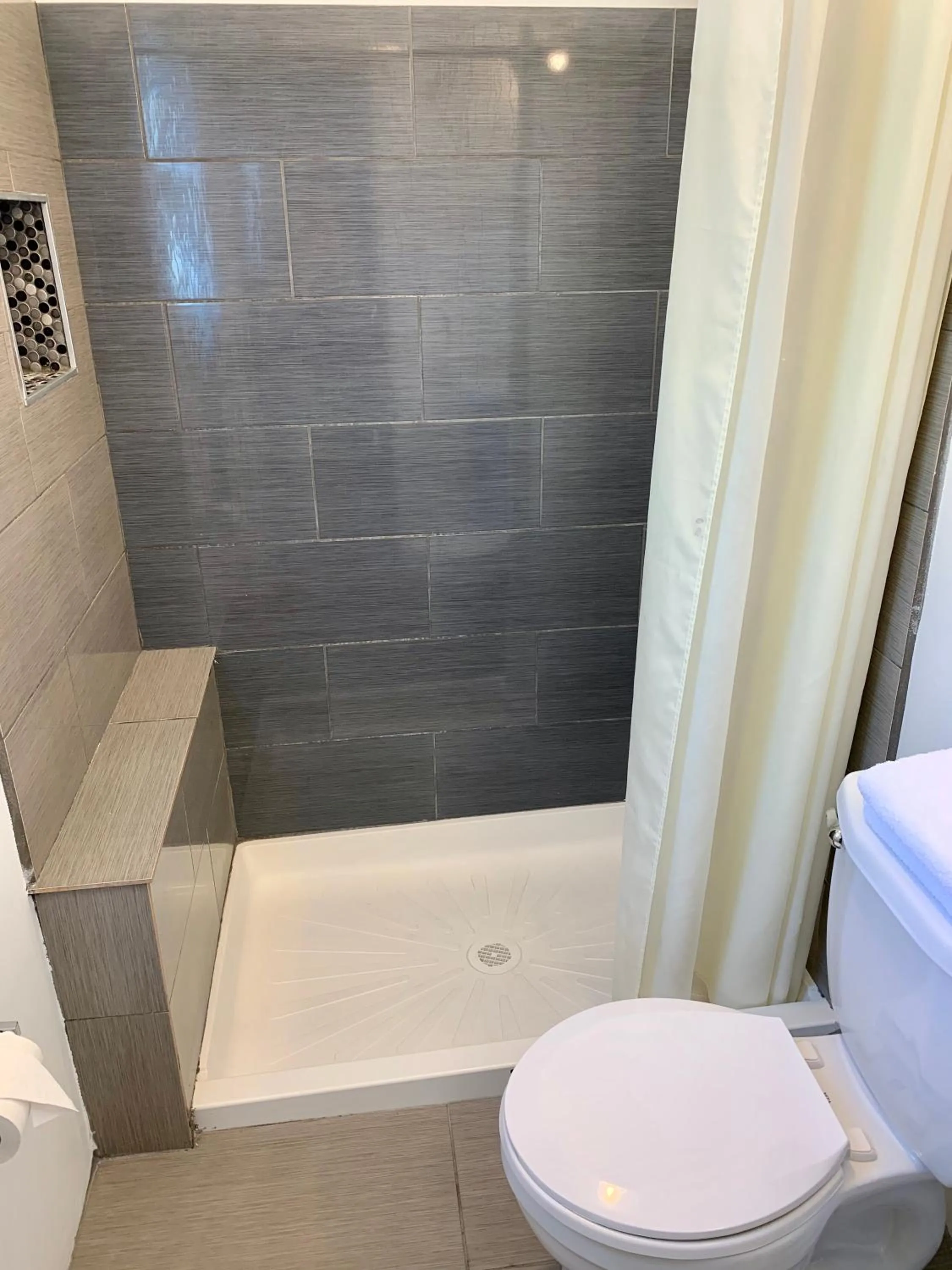 Shower in Cabana Motel