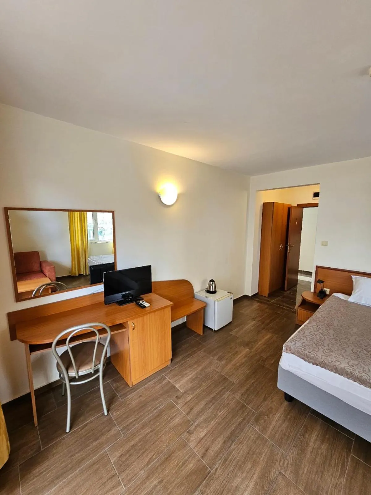 Bed in Family Hotel Romantik